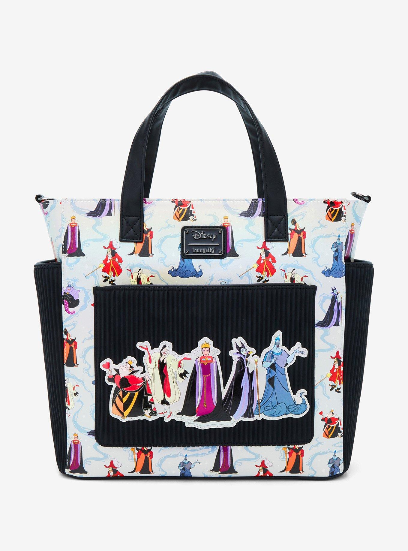 Loungefly Disney Villains Allover Print Iridescent Tote Bag, , hi-res