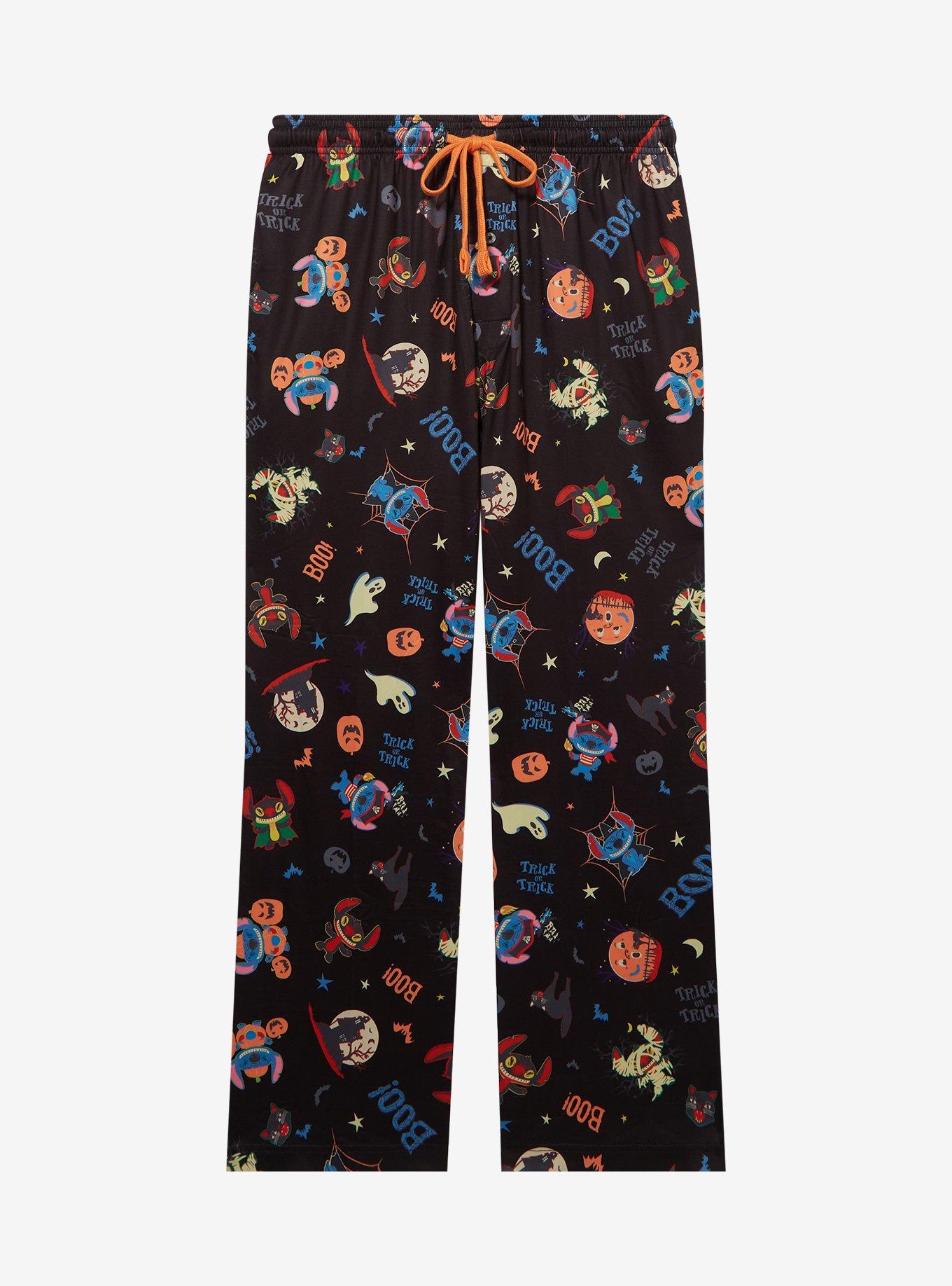 Disney Lilo & Stitch Halloween Costume Allover Print Sleep Pants &mdash; BoxLunch Exclusive, BLACK, hi-res