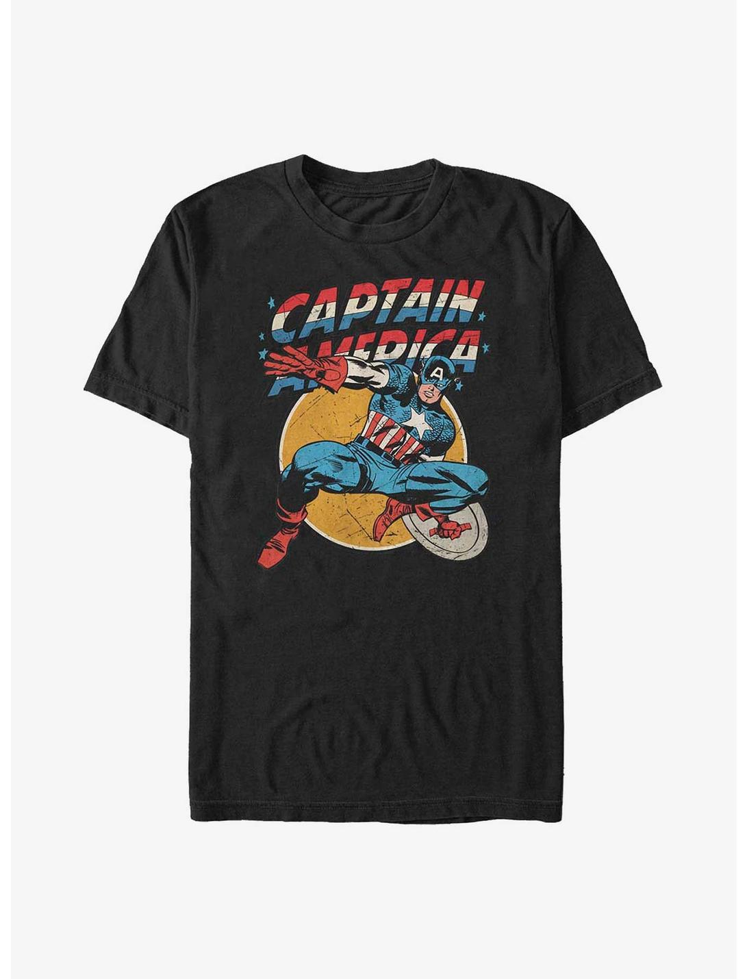 Marvel Captain America The Captain Big & Tall T-Shirt, BLACK, hi-res