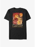 Disney Lion King Retro Distressed Friends Big & Tall T-Shirt, BLACK, hi-res