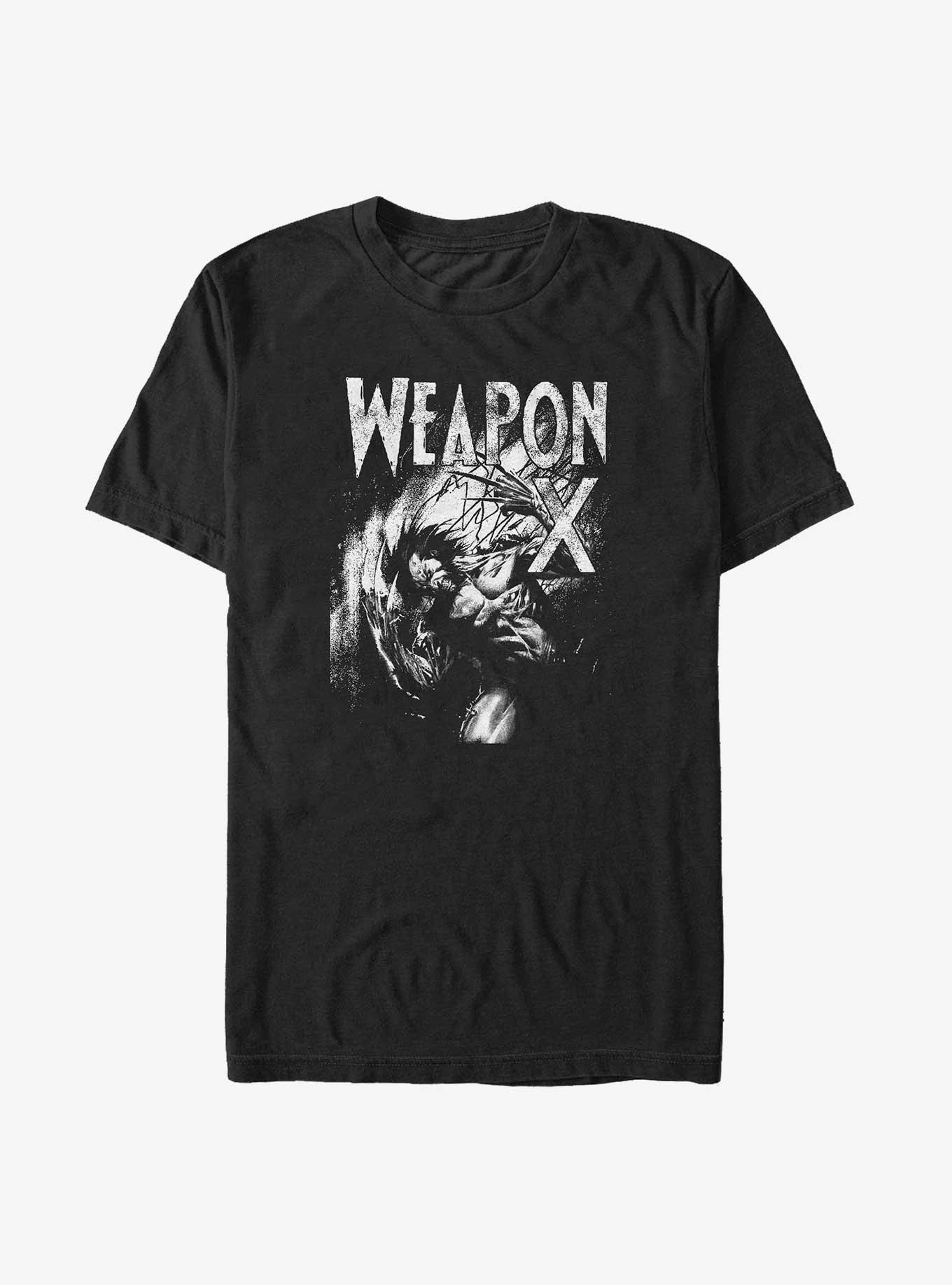 Marvel X-Men Wolverine Weapon X Grayscale Big & Tall T-Shirt