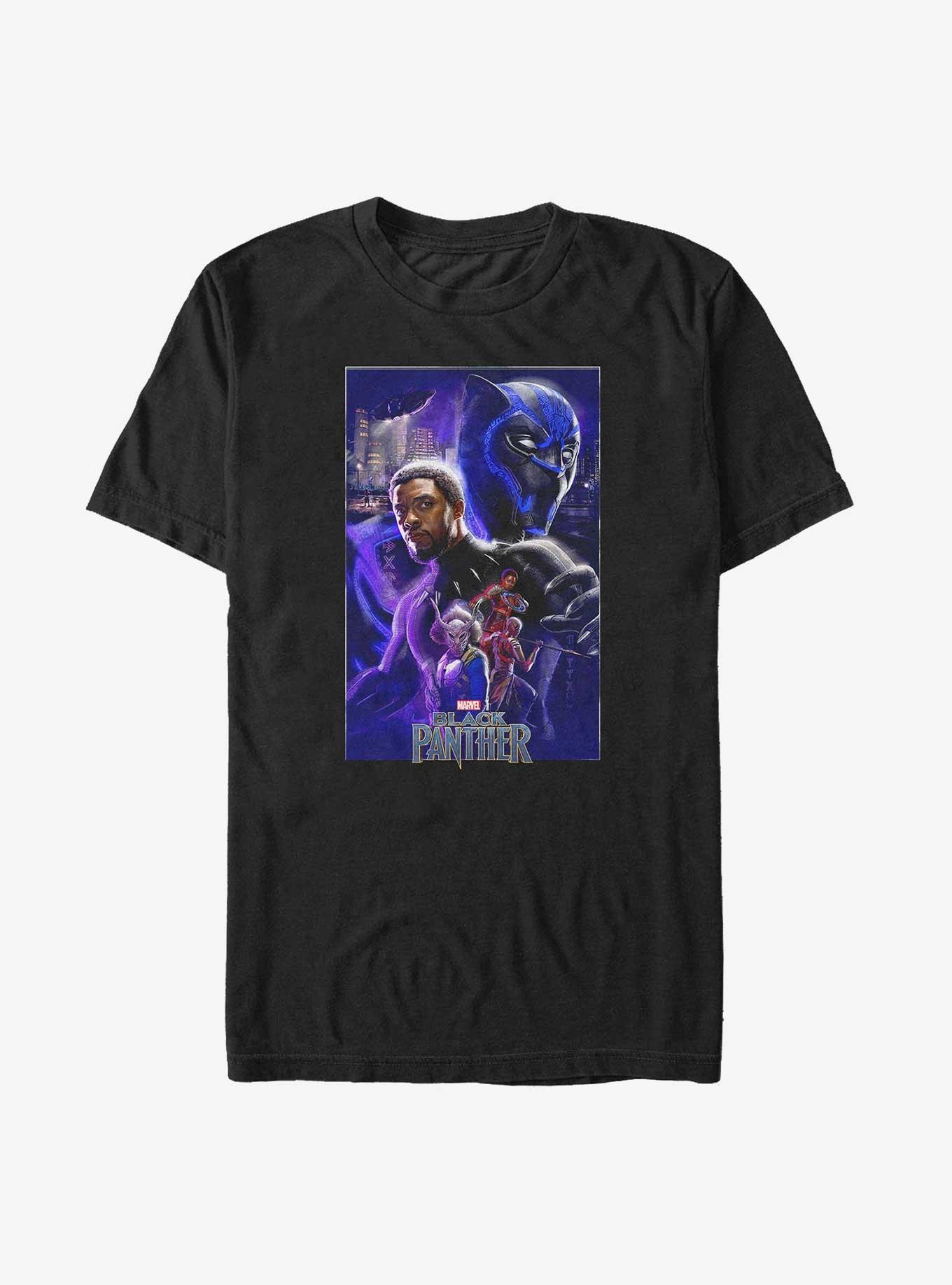 Marvel Black Panther Light Big & Tall T-Shirt, BLACK, hi-res