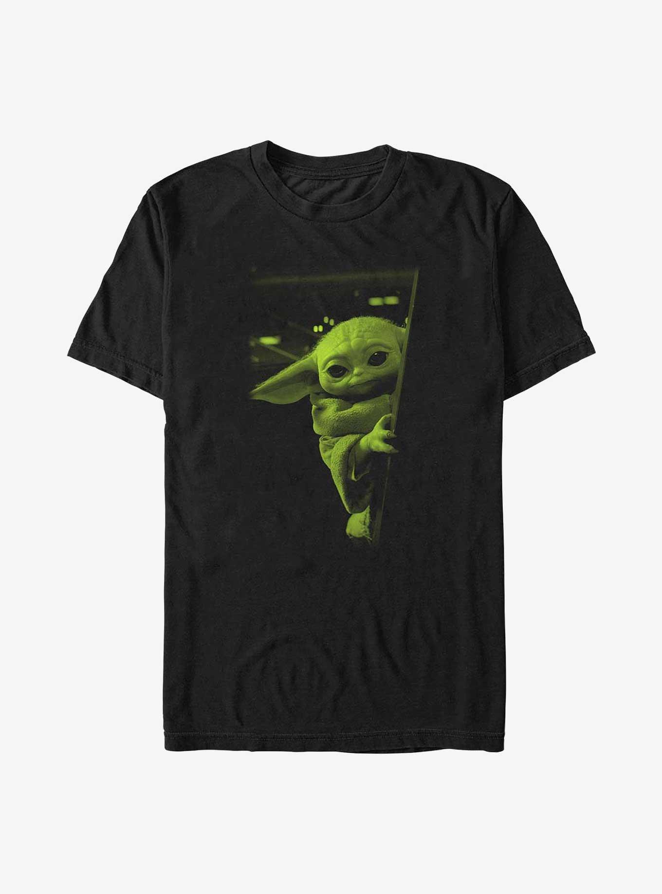 Star Wars The Mandalorian Grogu Peeking Over Big & Tall T-Shirt, , hi-res