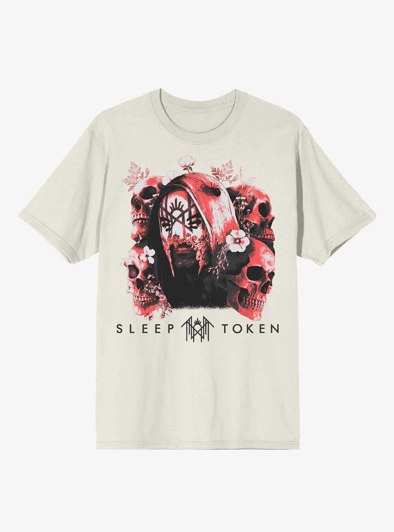 Sleep Token Vessel Skulls & Flowers Boyfriend Fit Girls T-Shirt, , hi-res