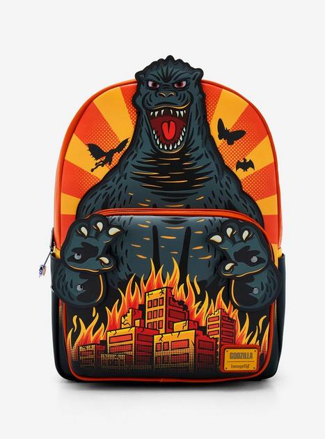Loungefly Godzilla Burning City Backpack | BoxLunch display picture 1