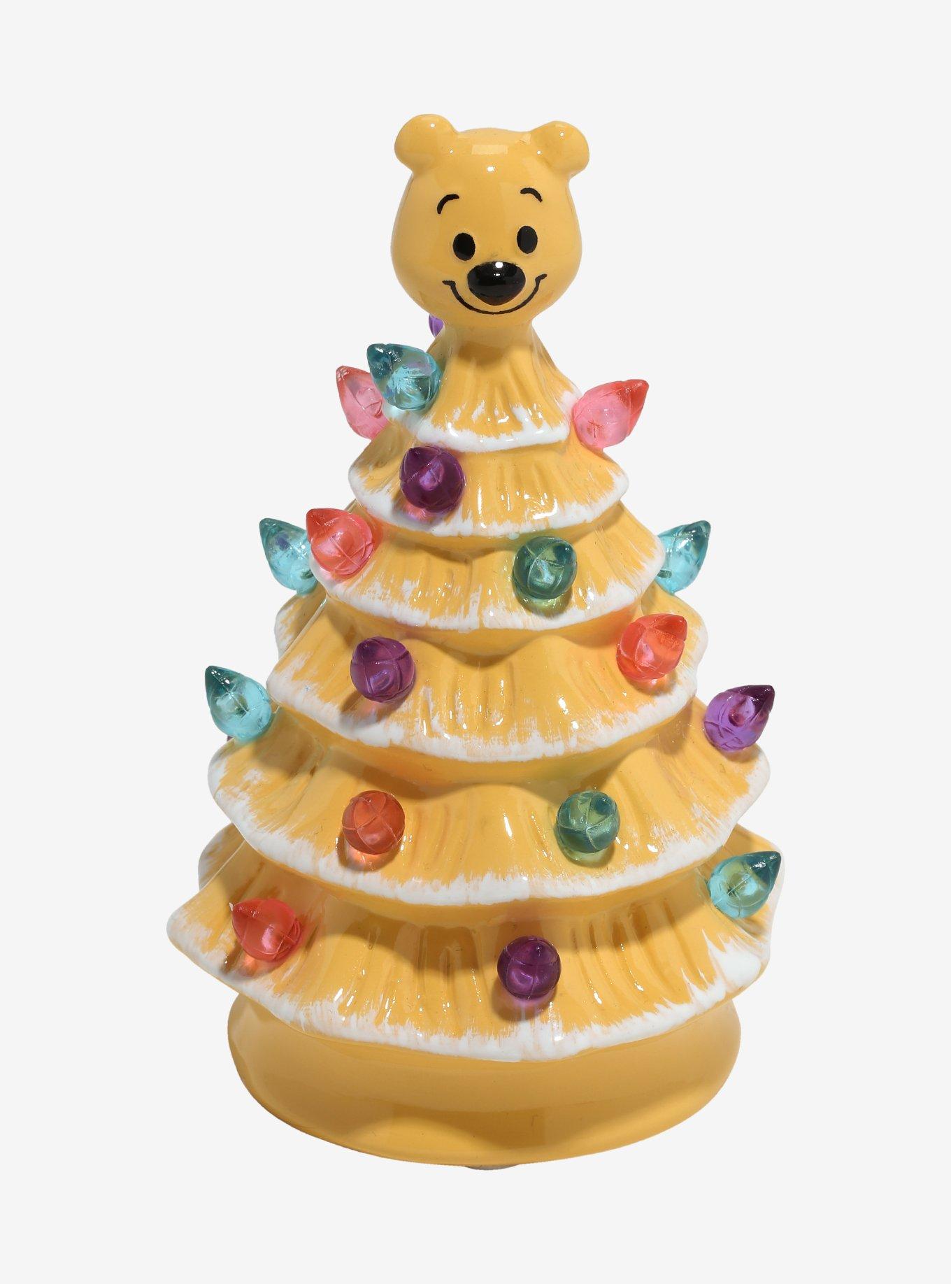 Disney Winnie the Pooh Light-Up Mini Christmas Tree Figure
