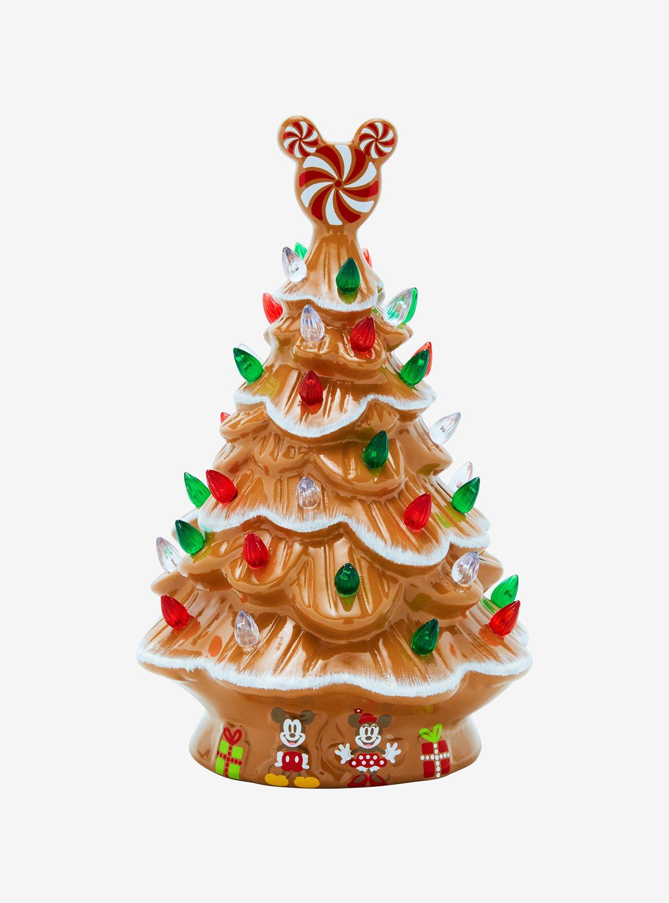 Disney Mickey Mouse Gingerbread Christmas Tree LED Tealight Holder - BoxLunch Exclusive, , hi-res