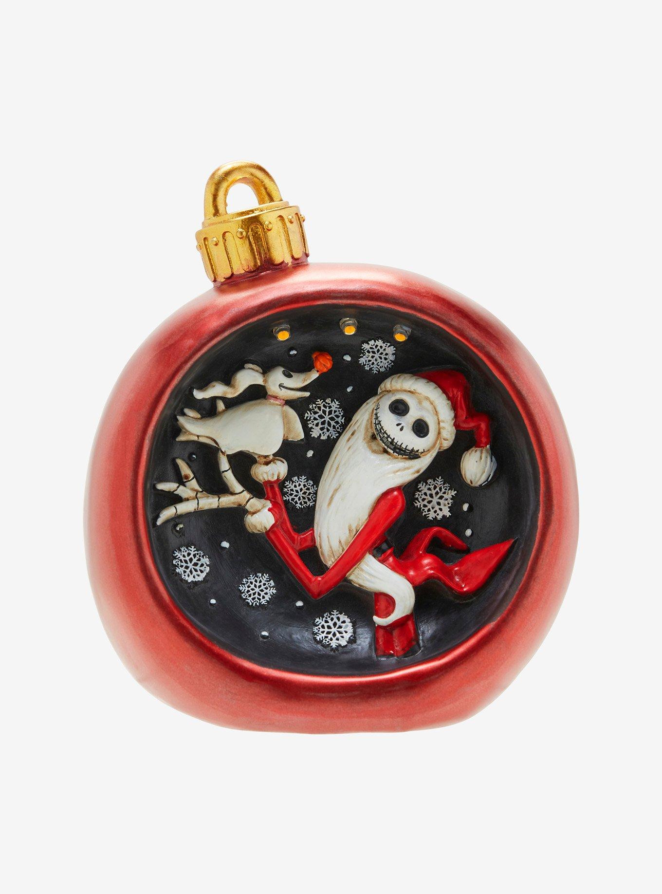 Disney The Nightmare Before Christmas Jack Skellington & Zero Light-Up Ornament Decor, , hi-res