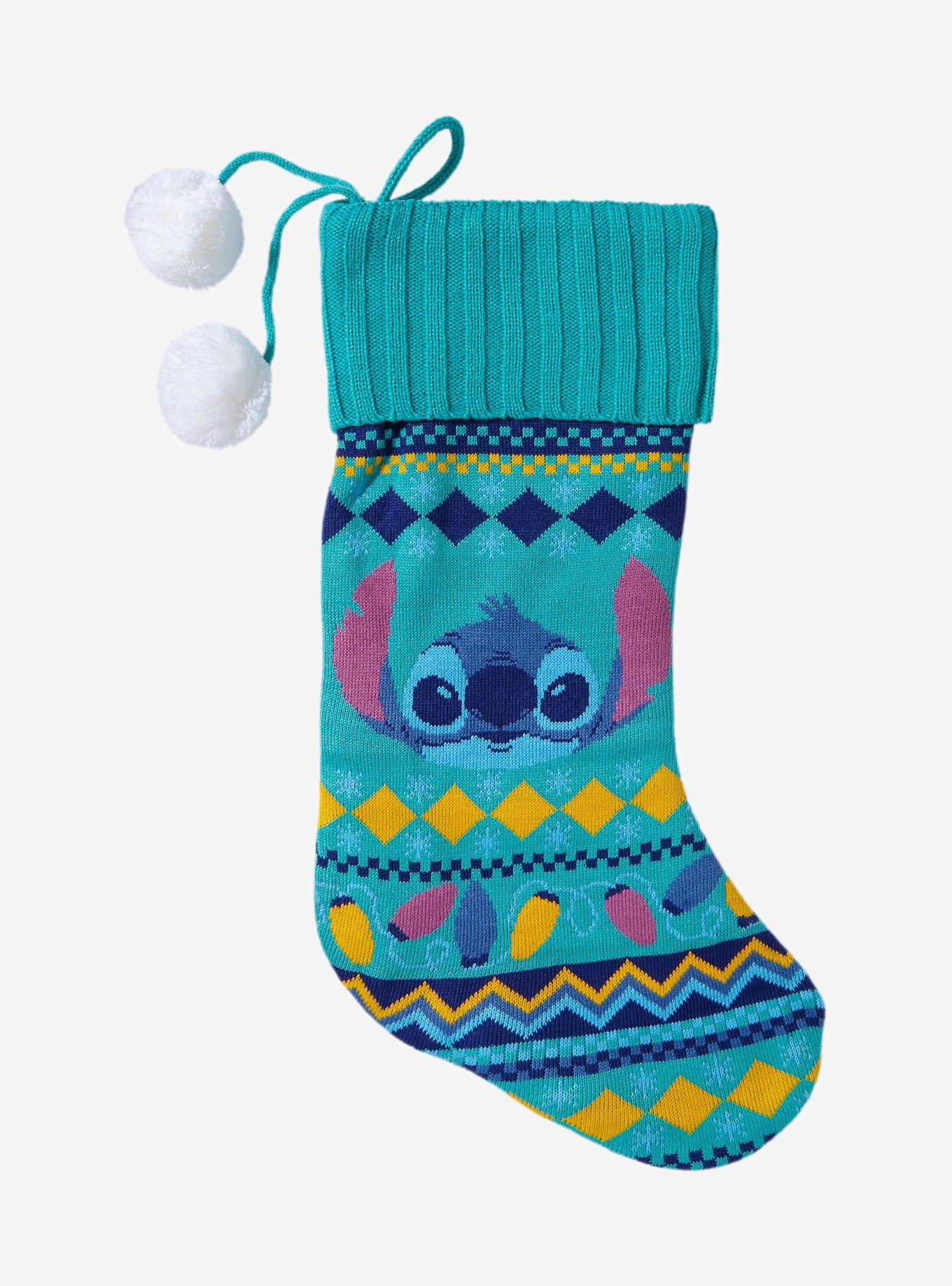 Disney Lilo & Stitch Holiday Stitch Knit Stocking