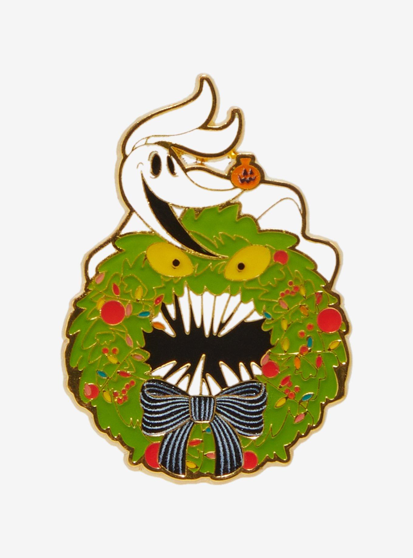 Loungefly Disney The Nightmare Before Christmas Zero Wreath Glow-in-the-Dark Enamel Pin — BoxLunch Exclusive
