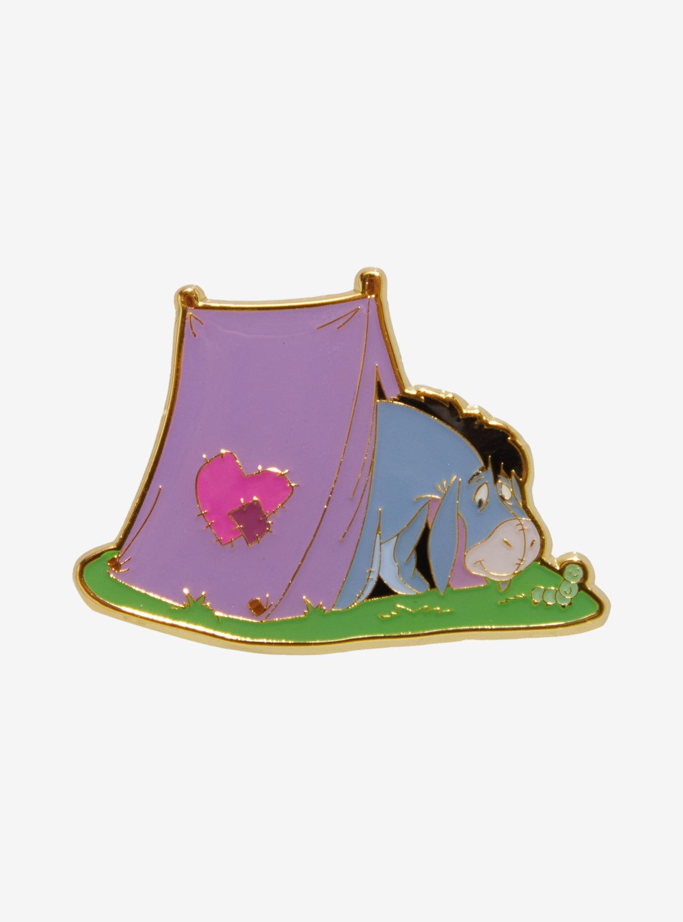 Loungefly Winnie the Pooh Eeyore Camping Tent Enamel Pin — BoxLunch Exclusive, , hi-res