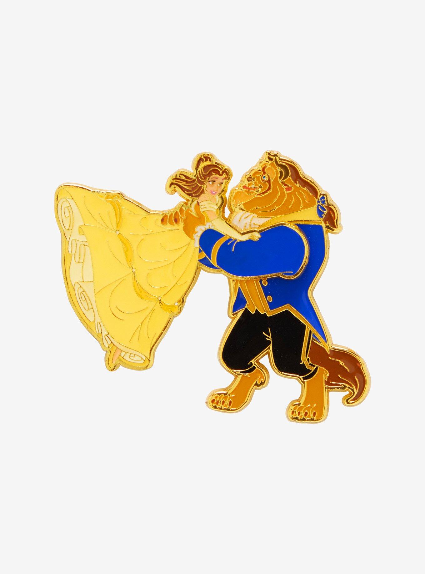 Loungefly Disney Beauty and The Beast Belle & Beast Dancing Moving Enamel Pin - BoxLunch Exclusive, , hi-res