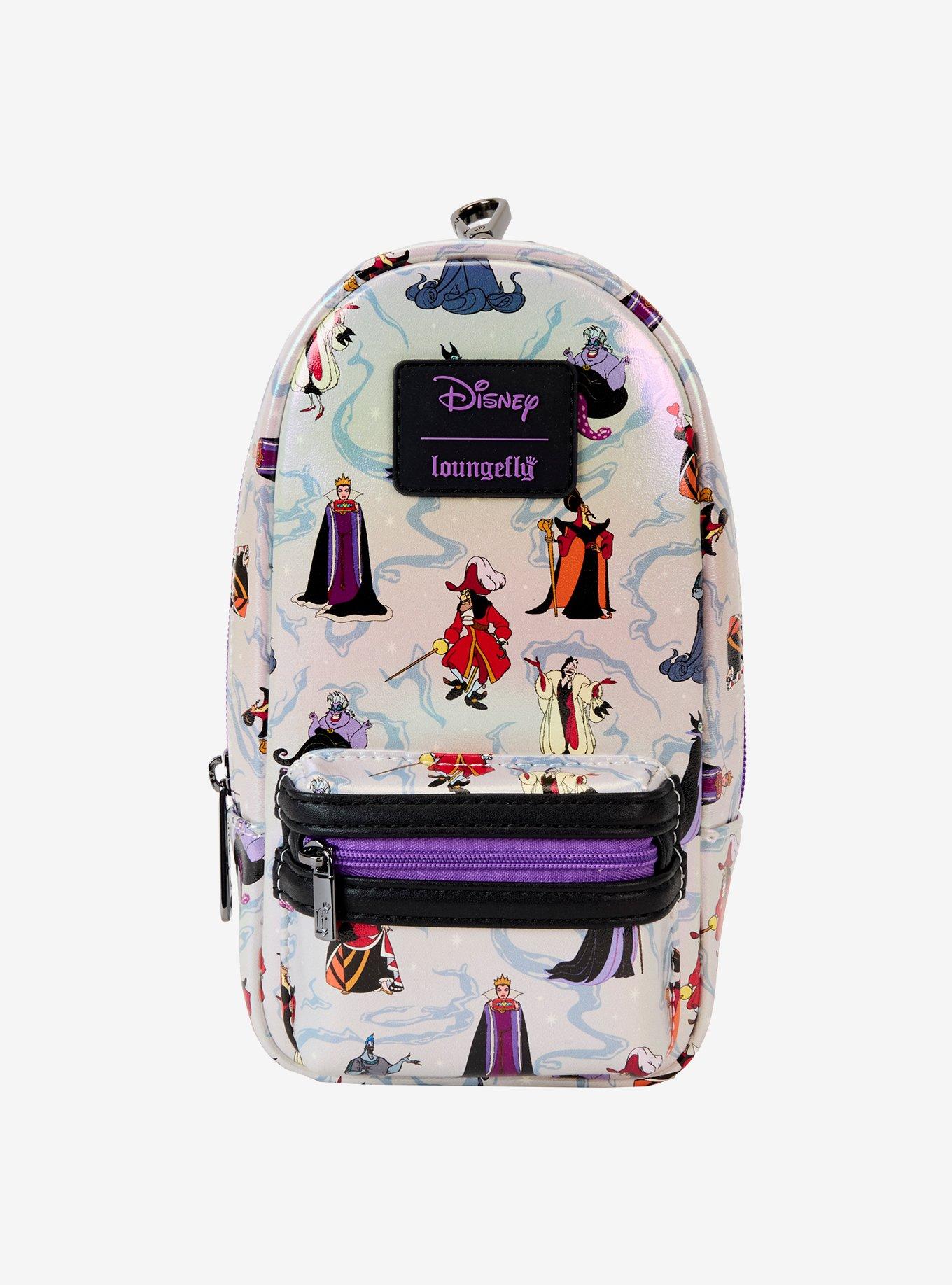 Loungefly Disney Villains Iridescent Pencil Case, , hi-res