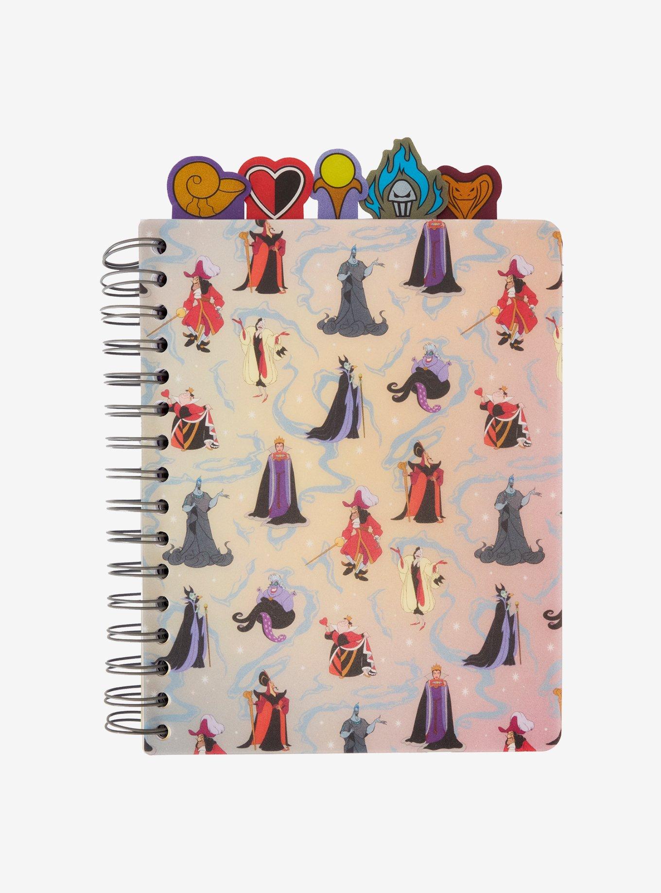 Loungefly Disney Villains Iridescent Tab Journal, , hi-res