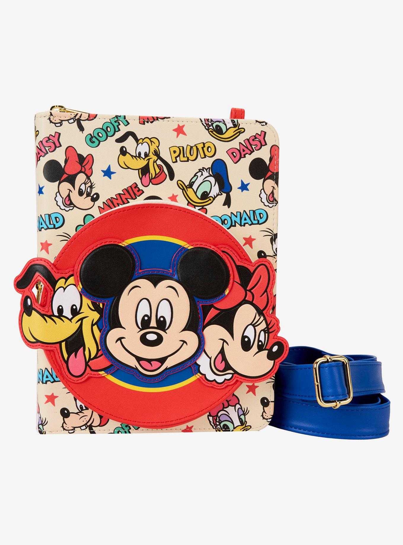 Loungefly Disney Mickey Mouse And Friends Allover Print Crossbody Bag Journal, , hi-res