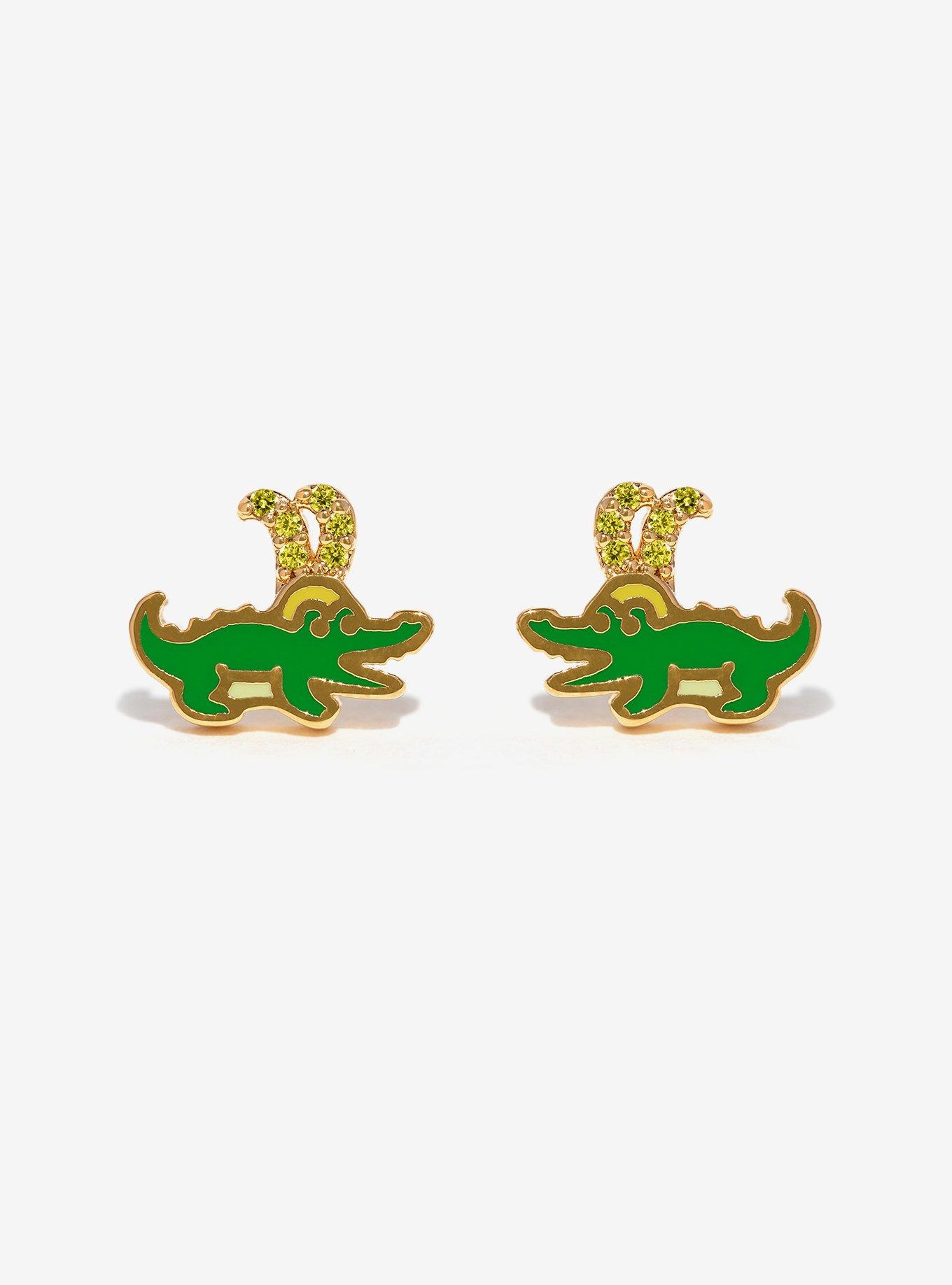 Marvel X Girls Crew Alligator Loki Stud Earrings, , hi-res