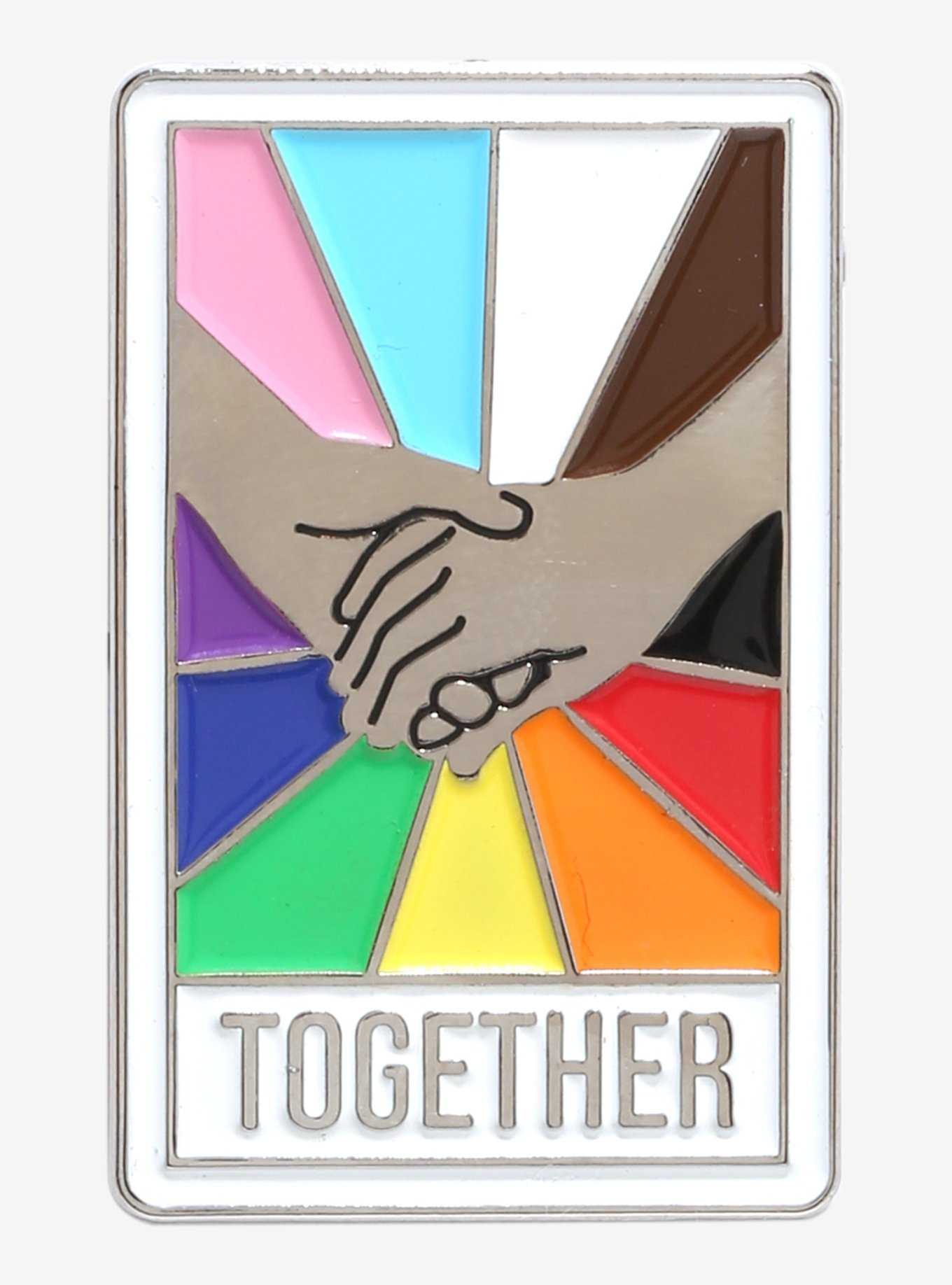 Hot Topic Foundation Together Pride 2024 Enamel Pin, , hi-res