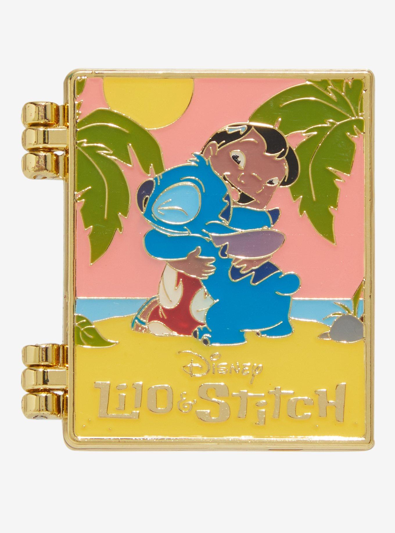 Loungefly Disney Lilo & Stitch Hug Hinged Enamel Pin &mdash; BoxLunch Exclusive, , hi-res