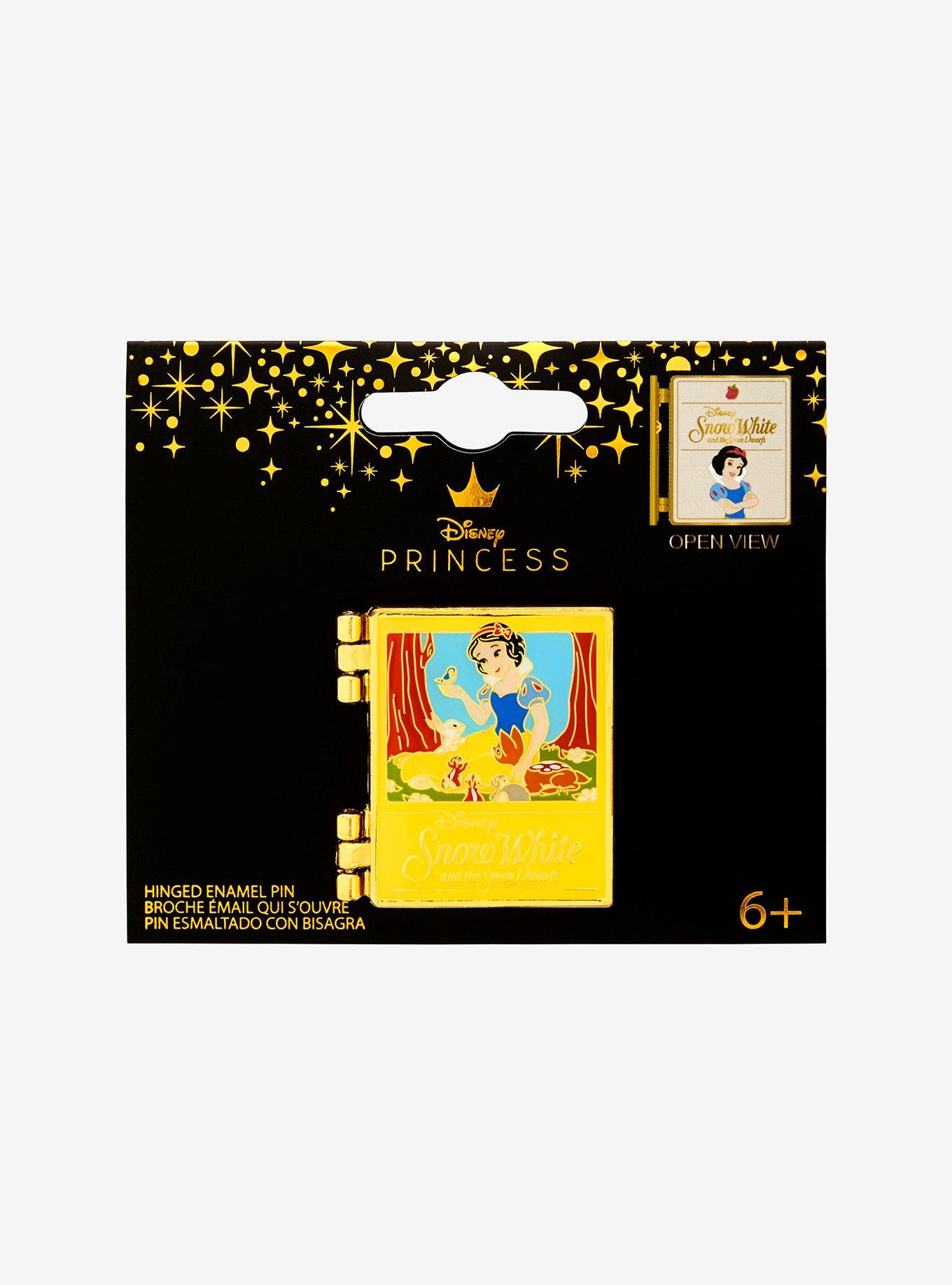 Loungefly Disney Snow White and the Seven Dwarfs Storybook Hinged Enamel Pin — BoxLunch Exclusive, , hi-res