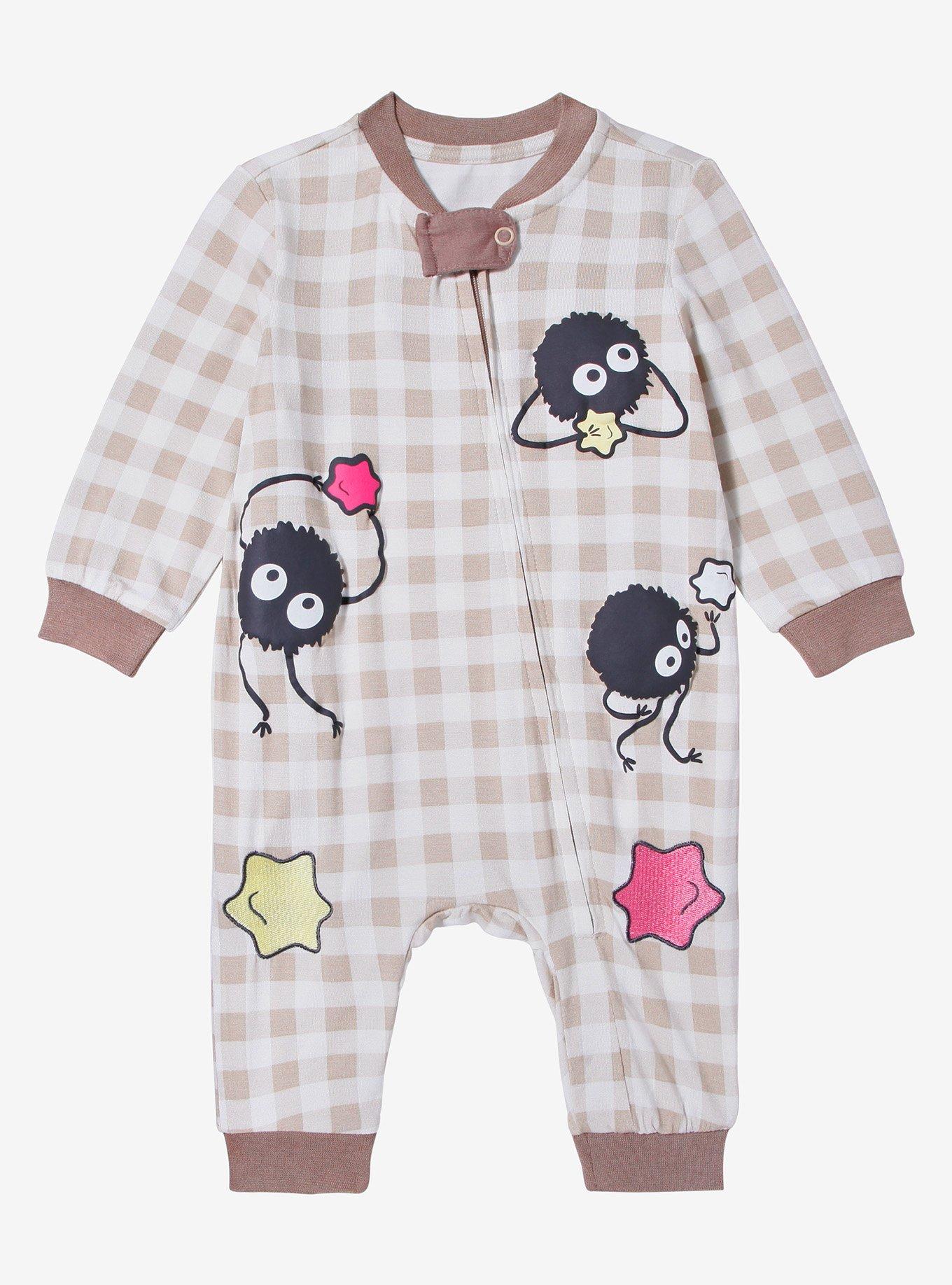 Studio Ghibli Spirited Away Soot Sprites Zippered Infant One-Piece