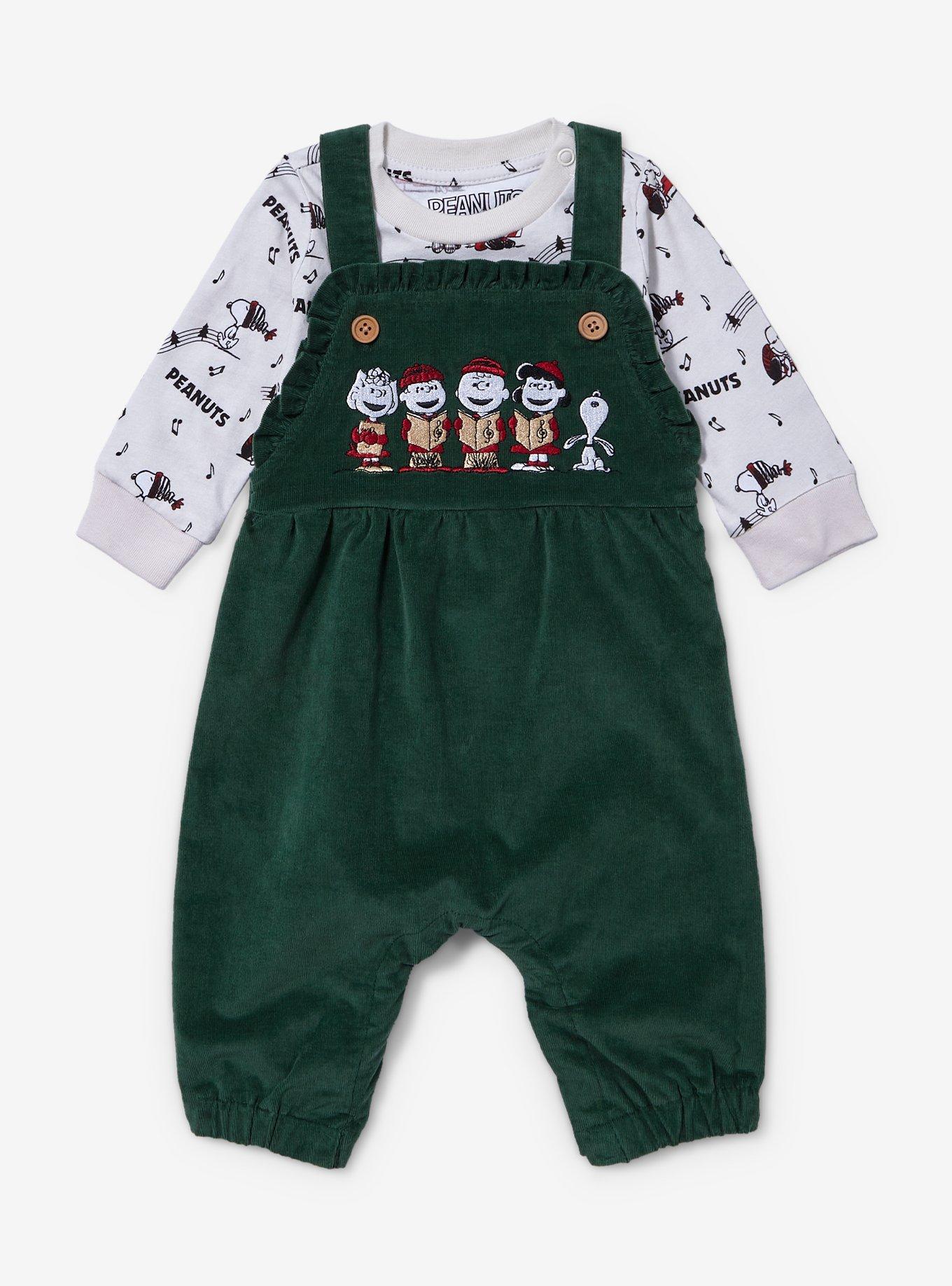 Peanuts Holiday Carolers Infant Shirt and Overall Set - BoxLunch Exclusive