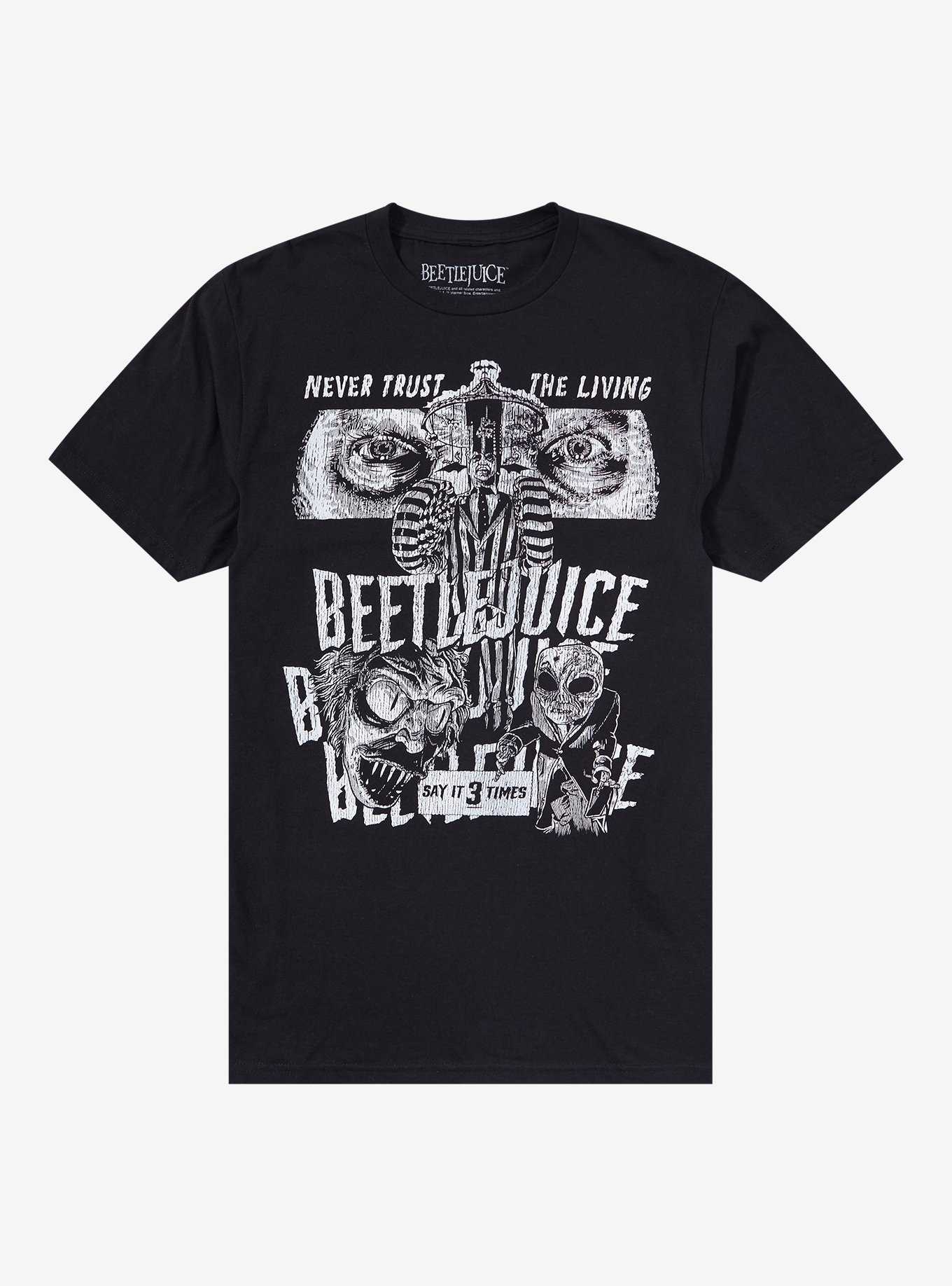 Beetlejuice Black & White Characters T-Shirt, , hi-res
