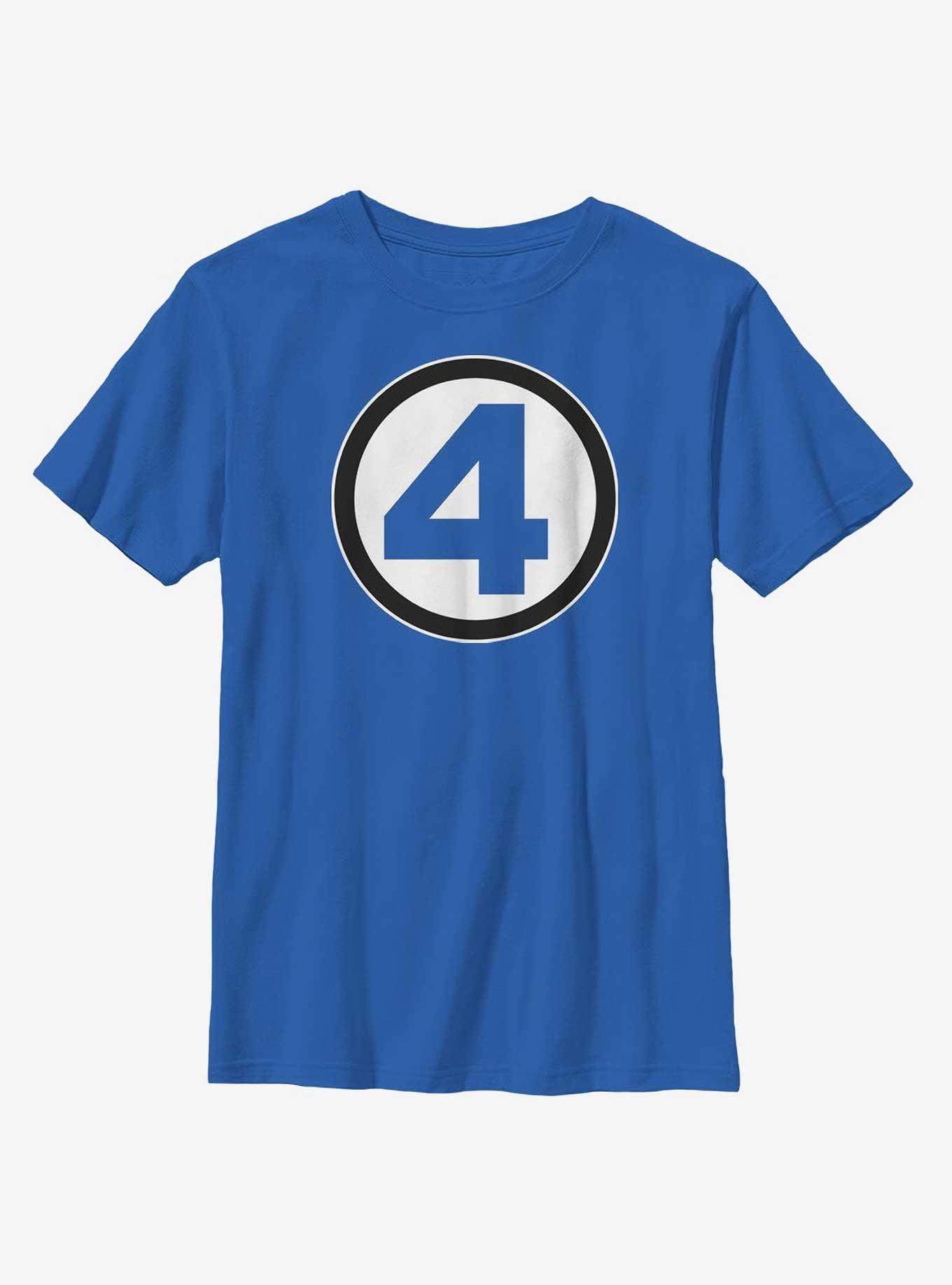 Marvel Fantastic Four Classic Costume Youth T-Shirt, ROYAL, hi-res
