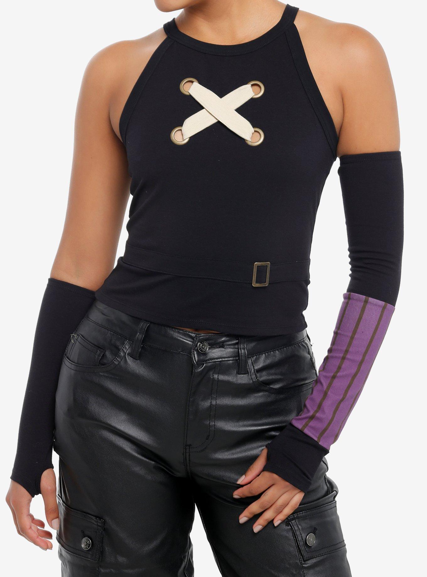 Arcane Jinx Girls Tank Top With Arm Warmers, , hi-res