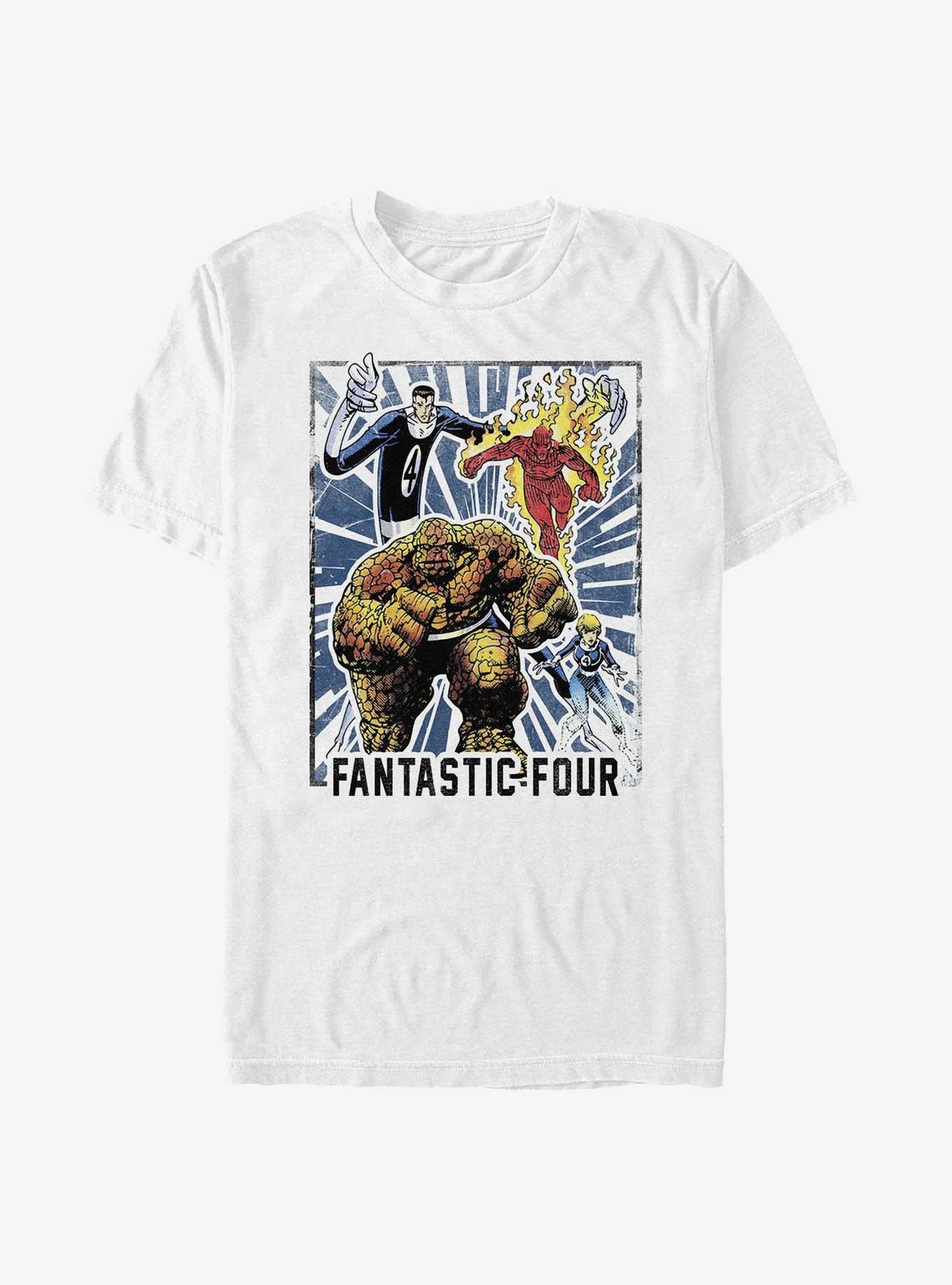 Marvel Fantastic Four Card T-Shirt, WHITE, hi-res