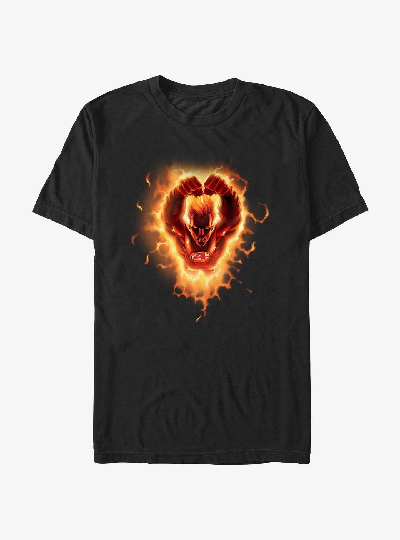 Marvel Fantastic Four Scorcher T-Shirt, BLACK, hi-res