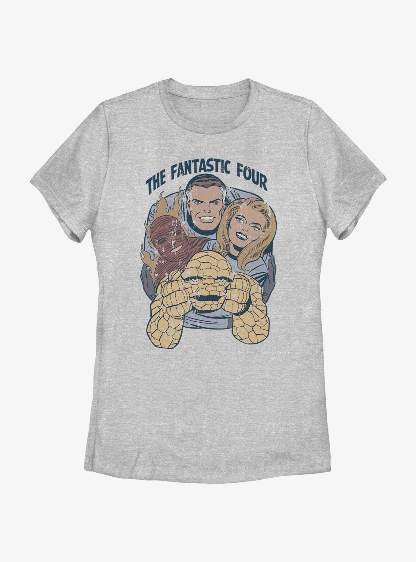 Marvel Fantastic Four 4 Of A Kind Womens T-Shirt, ATH HTR, hi-res