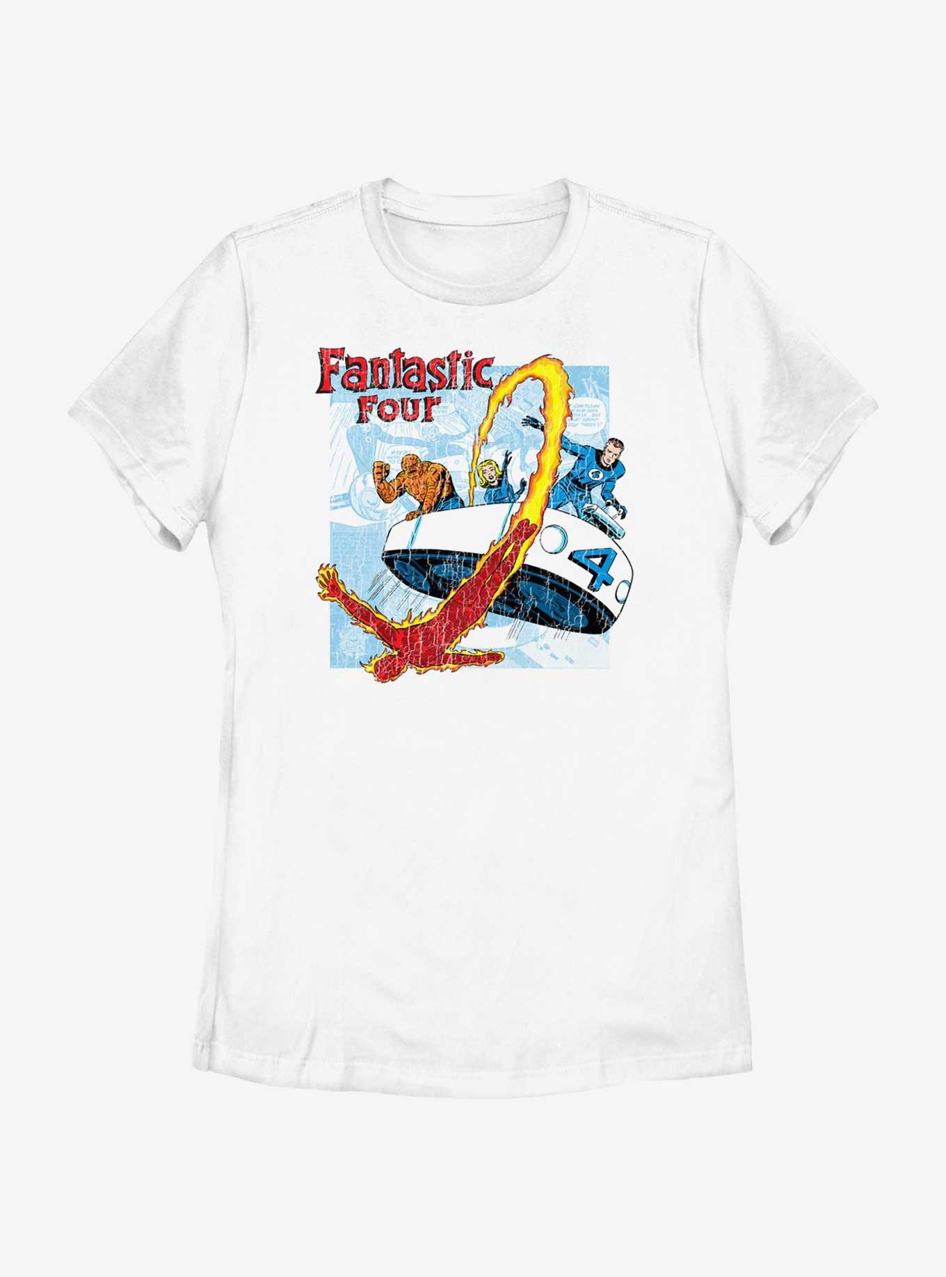 Marvel Fantastic Four Comic Four Womens T-Shirt, WHITE, hi-res