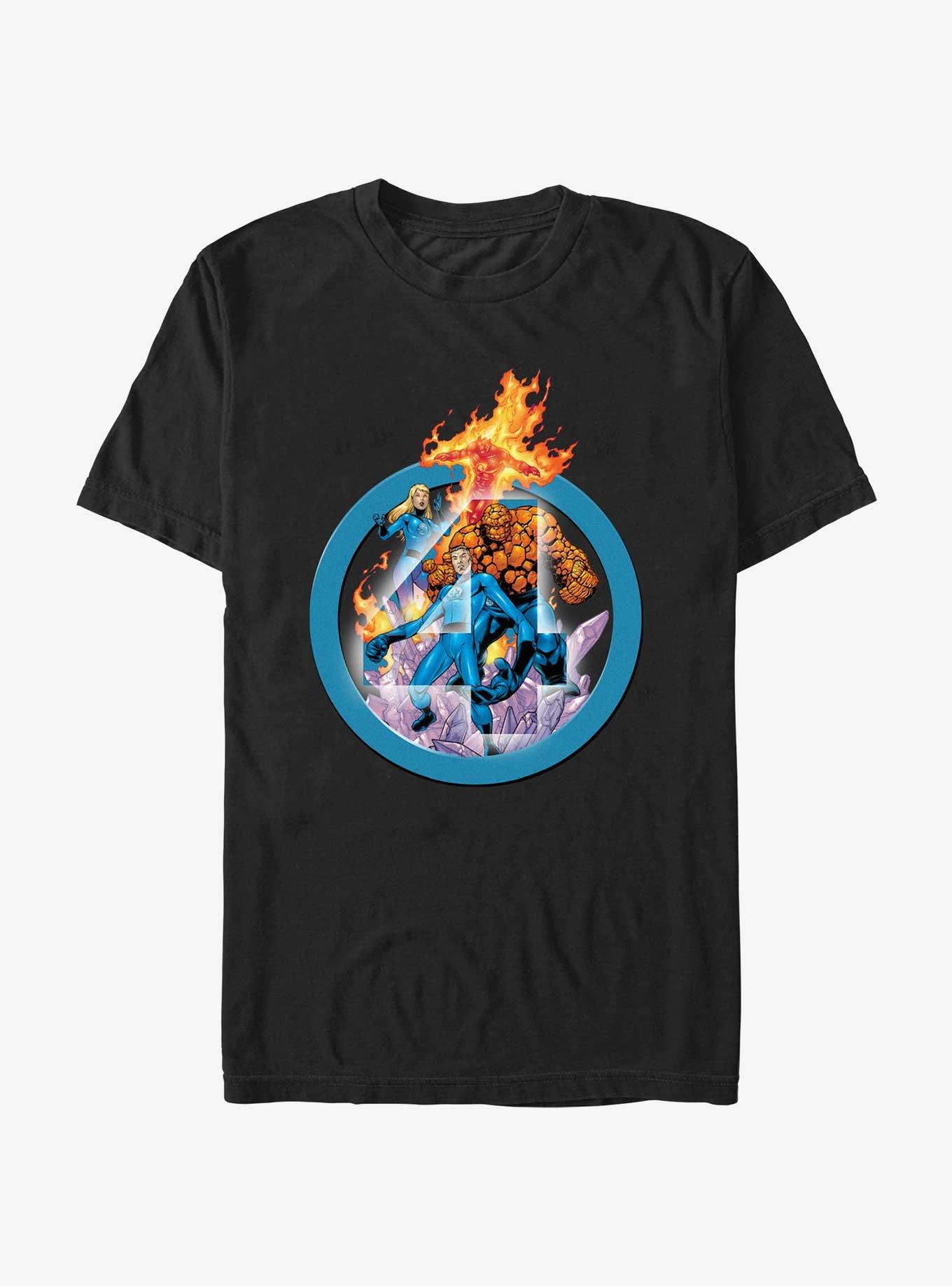 Marvel Fantastic Four Crystal Clear T-Shirt, BLACK, hi-res