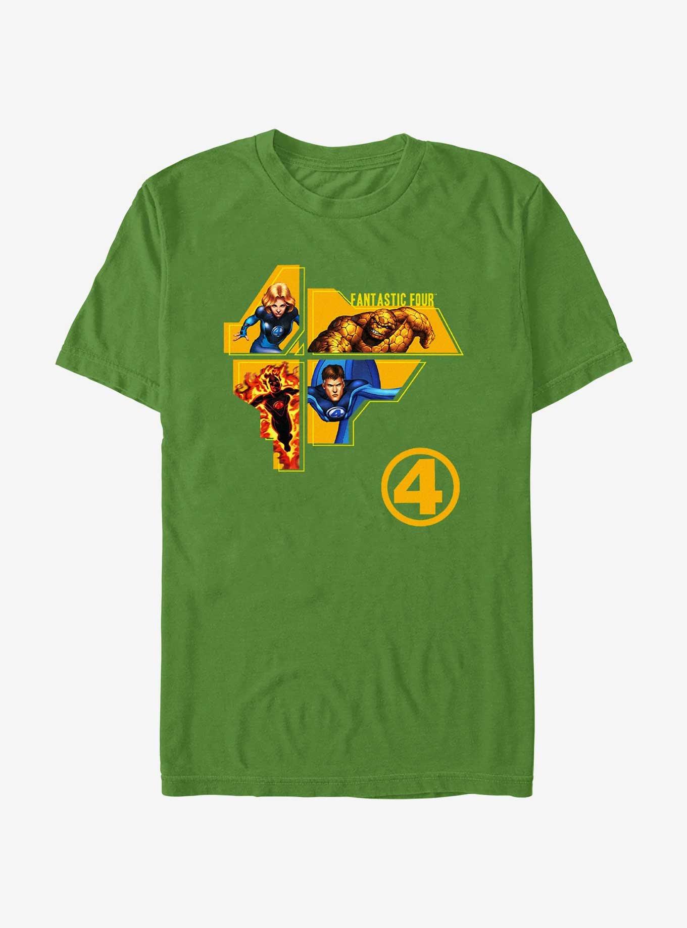 Marvel Fantastic Four Four Lock T-Shirt, KELLY, hi-res