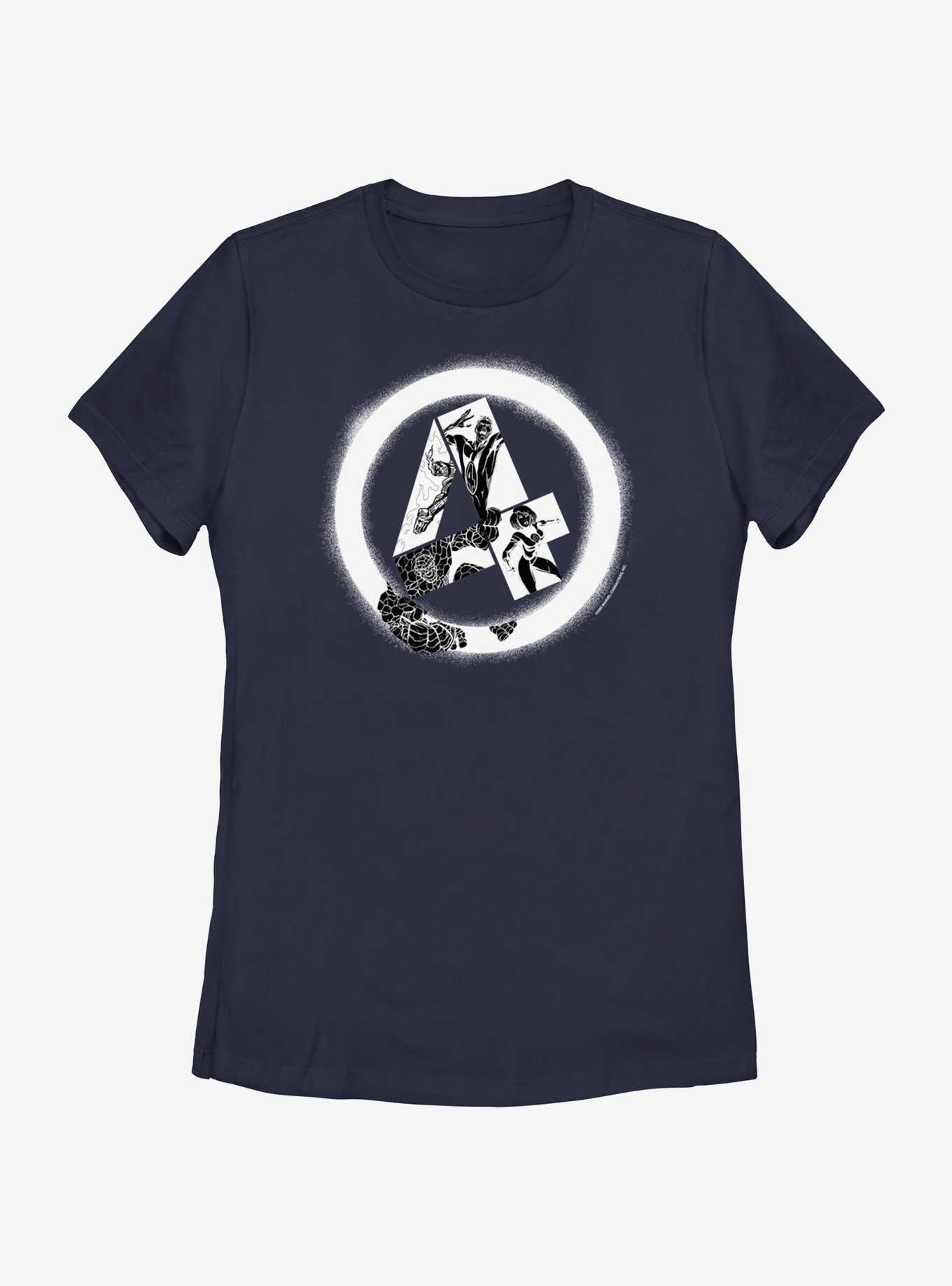 Marvel Fantastic Four Diffused Four Tilt Womens T-Shirt, , hi-res