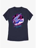 Marvel Fantastic Four Silver Surfer 90s Vibe Womens T-Shirt, NAVY, hi-res
