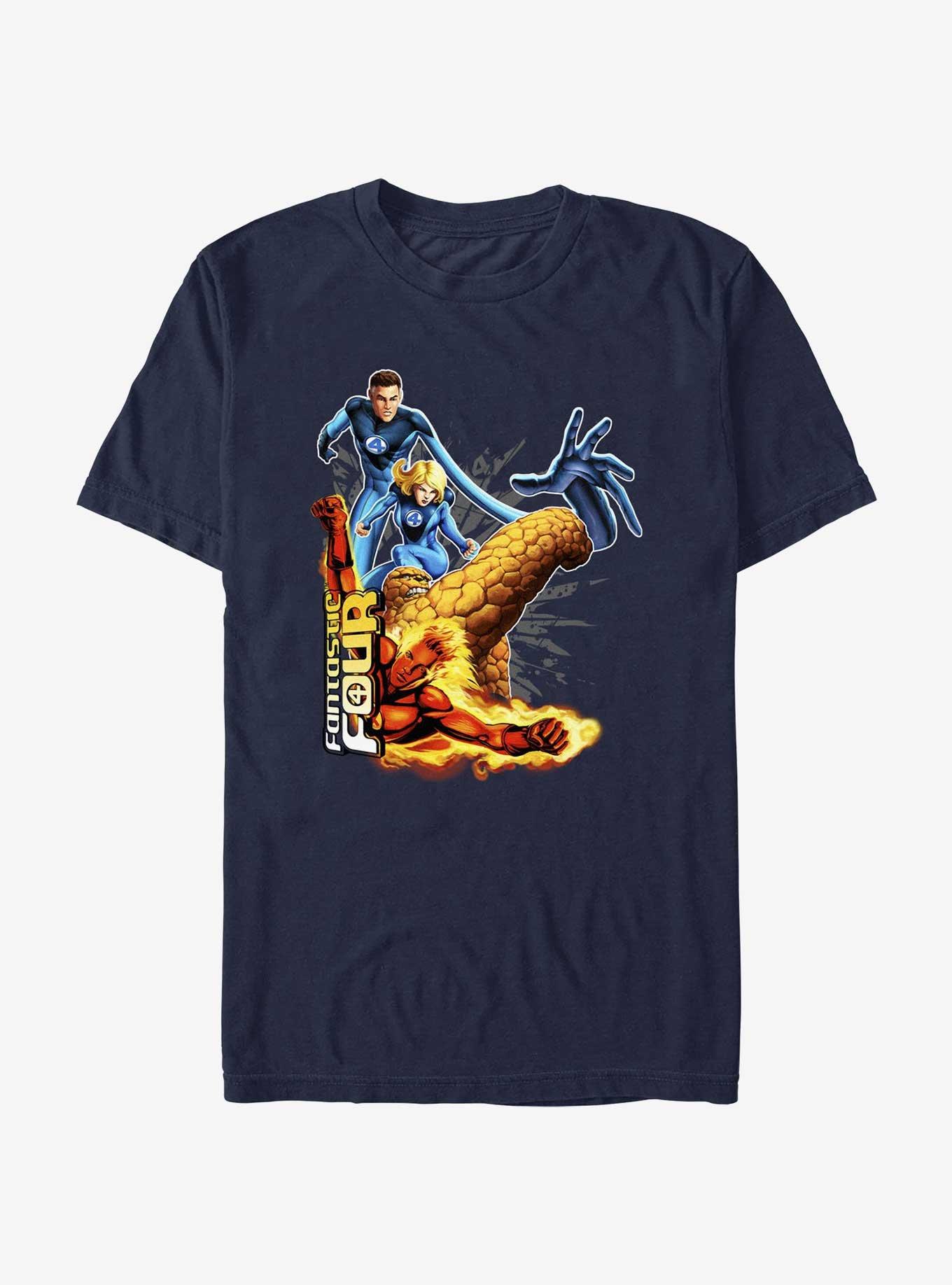 Marvel Fantastic Four Power Pack T-Shirt, NAVY, hi-res