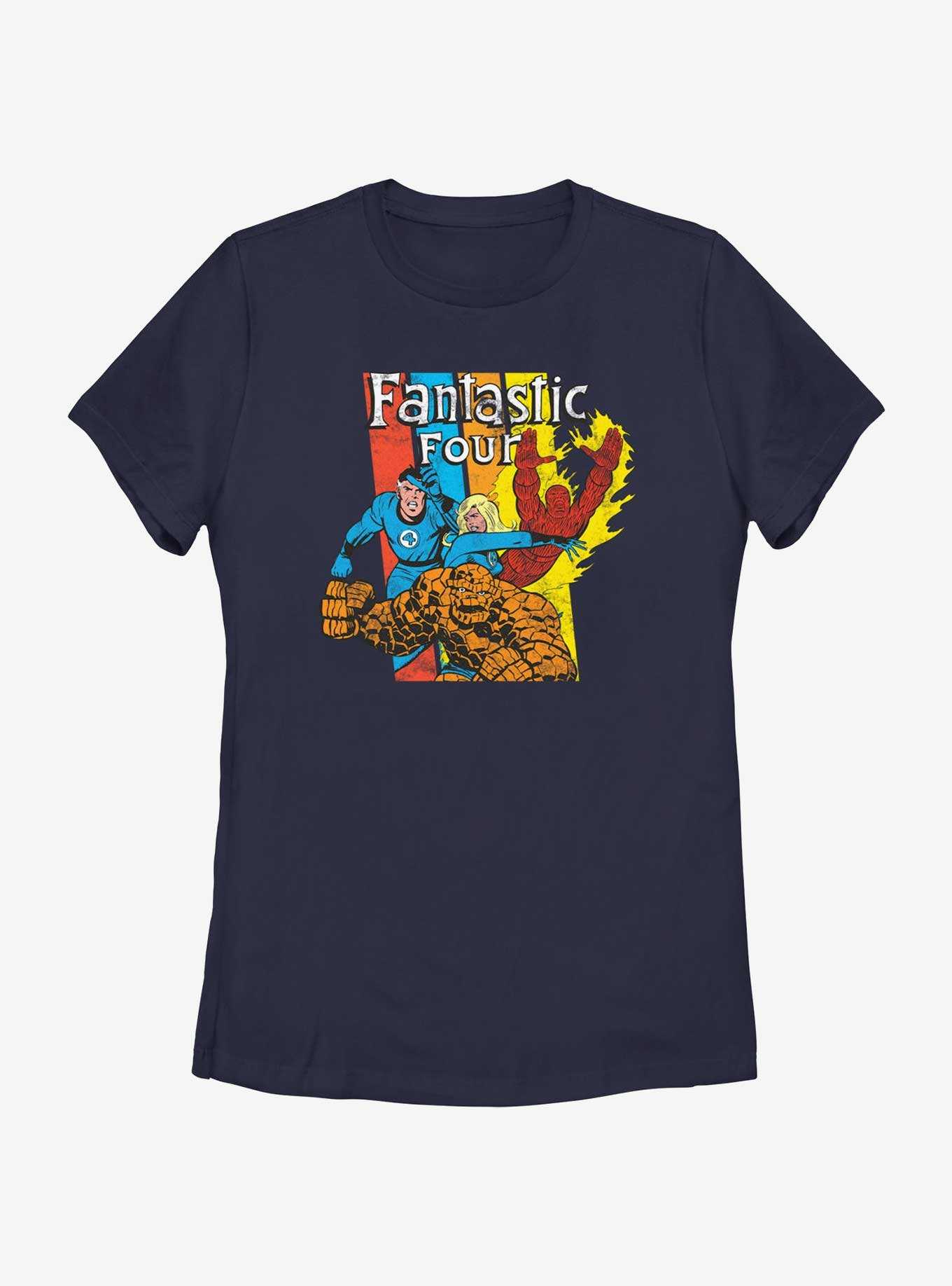 Marvel Fantastic Four Fantastic 4 Stripes Womens T-Shirt, , hi-res