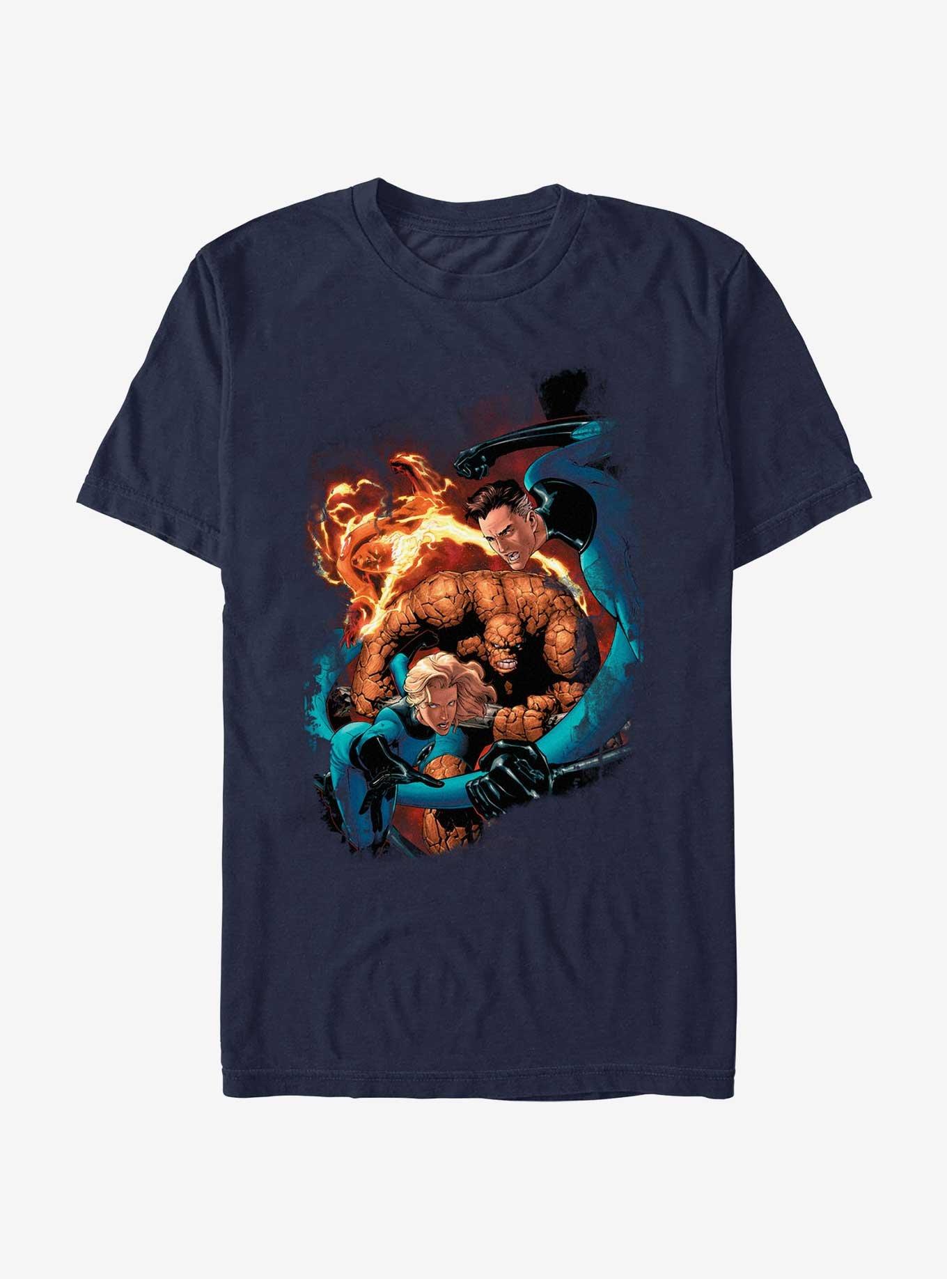 Marvel Fantastic Four Stirred Up T-Shirt, NAVY, hi-res