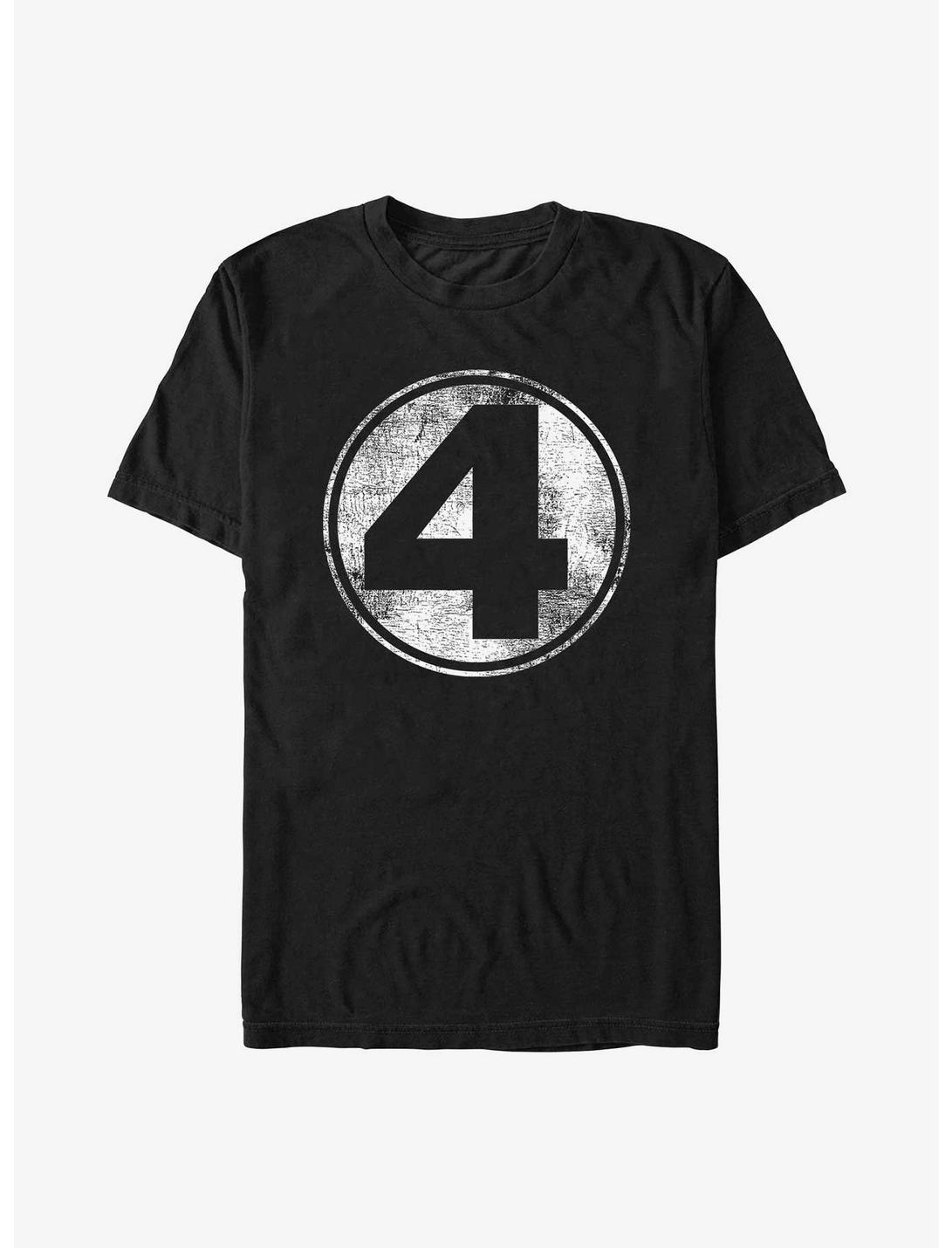 Marvel Fantastic Four Distressed Logo T-Shirt, BLACK, hi-res