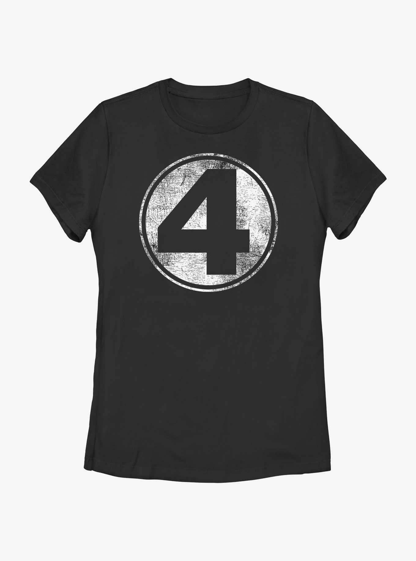 Marvel Fantastic Four Distressed Logo Womens T-Shirt