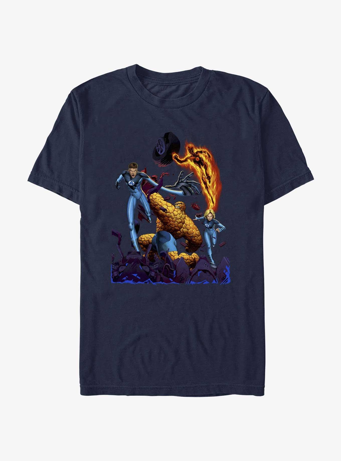 Marvel Fantastic Four Figure 4 T-Shirt, NAVY, hi-res