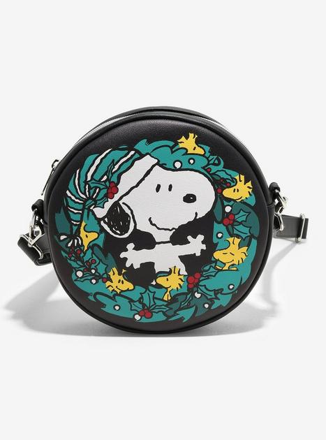 Loungefly Peanuts Snoopy Holiday Wreath Crossbody Bag Hot Topic ...