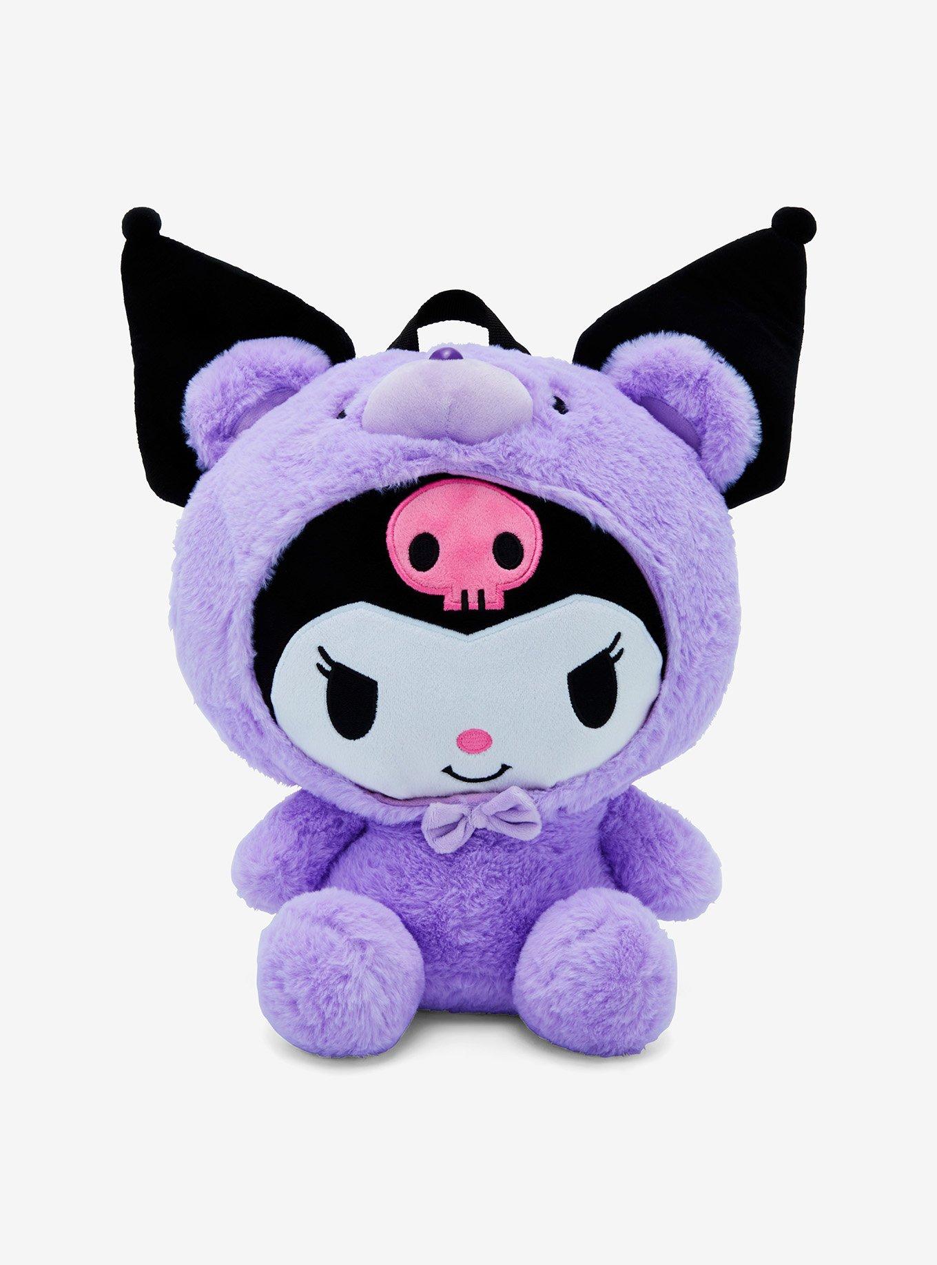 Kuromi Purple Bear Plush Mini Backpack | Hot Topic