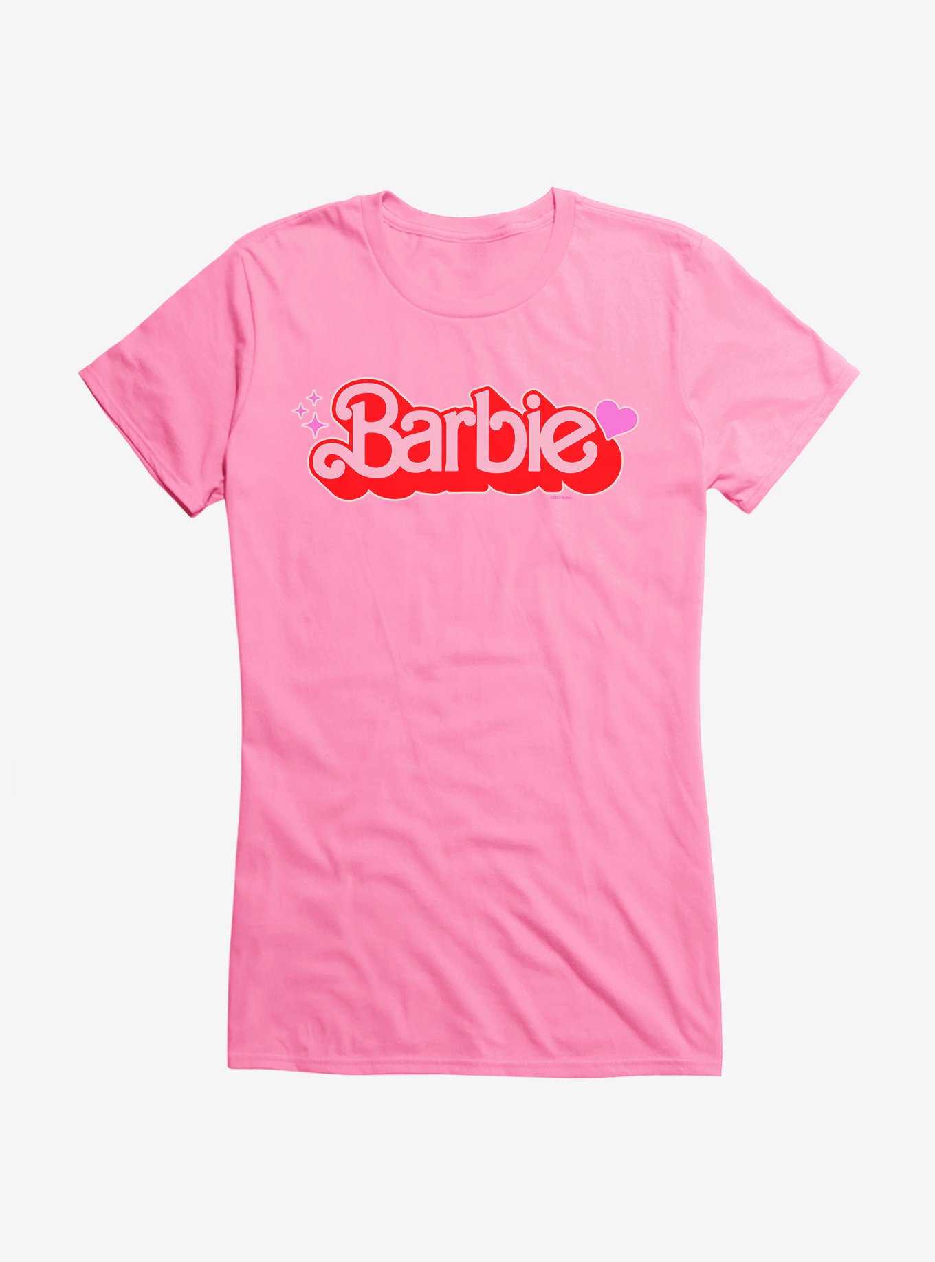 Barbie Red Heart Logo Girls T-Shirt, , hi-res
