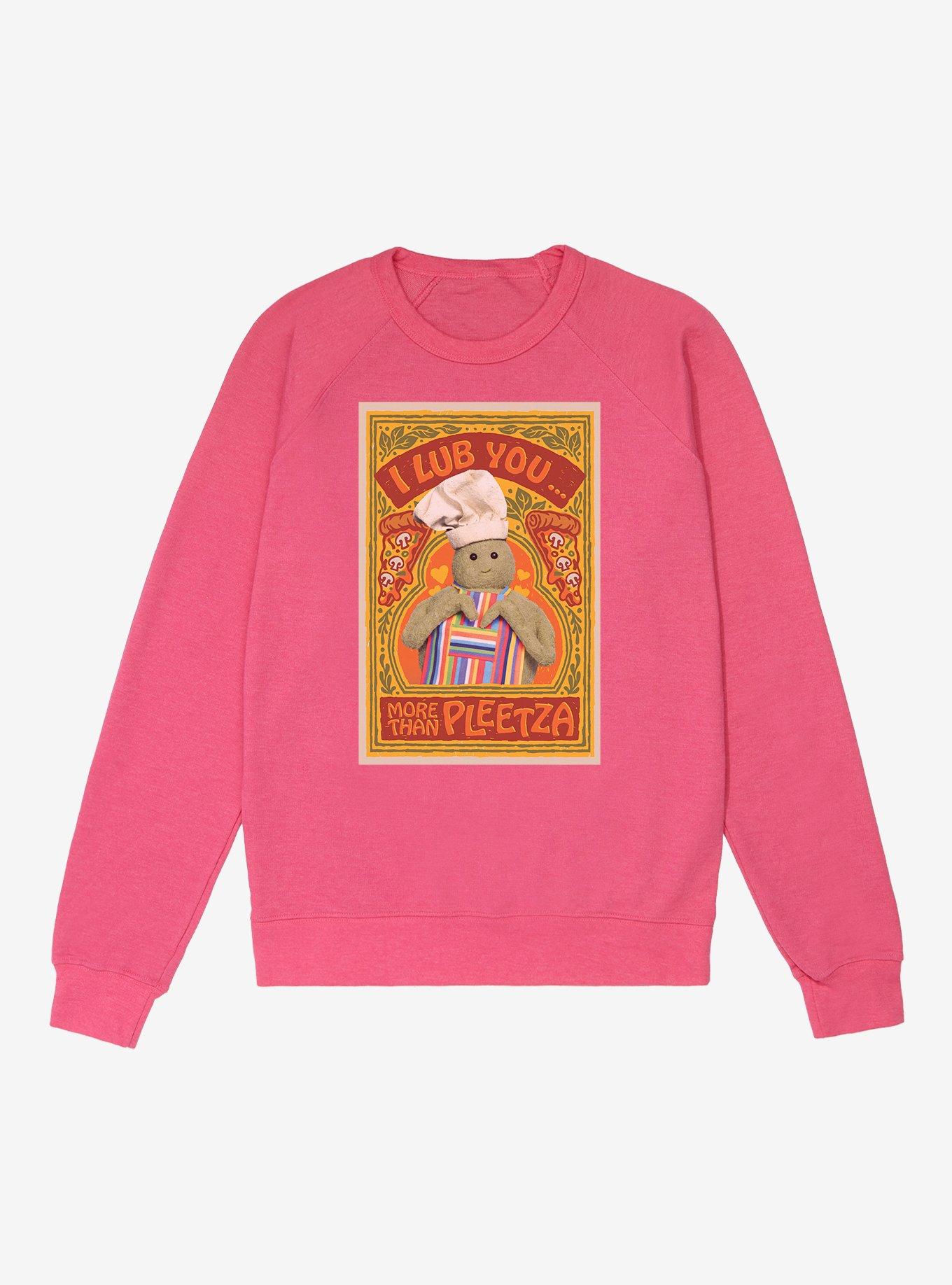 The Tiny Chef Show Lub You More Than Pleetza French Terry Sweatshirt, , hi-res
