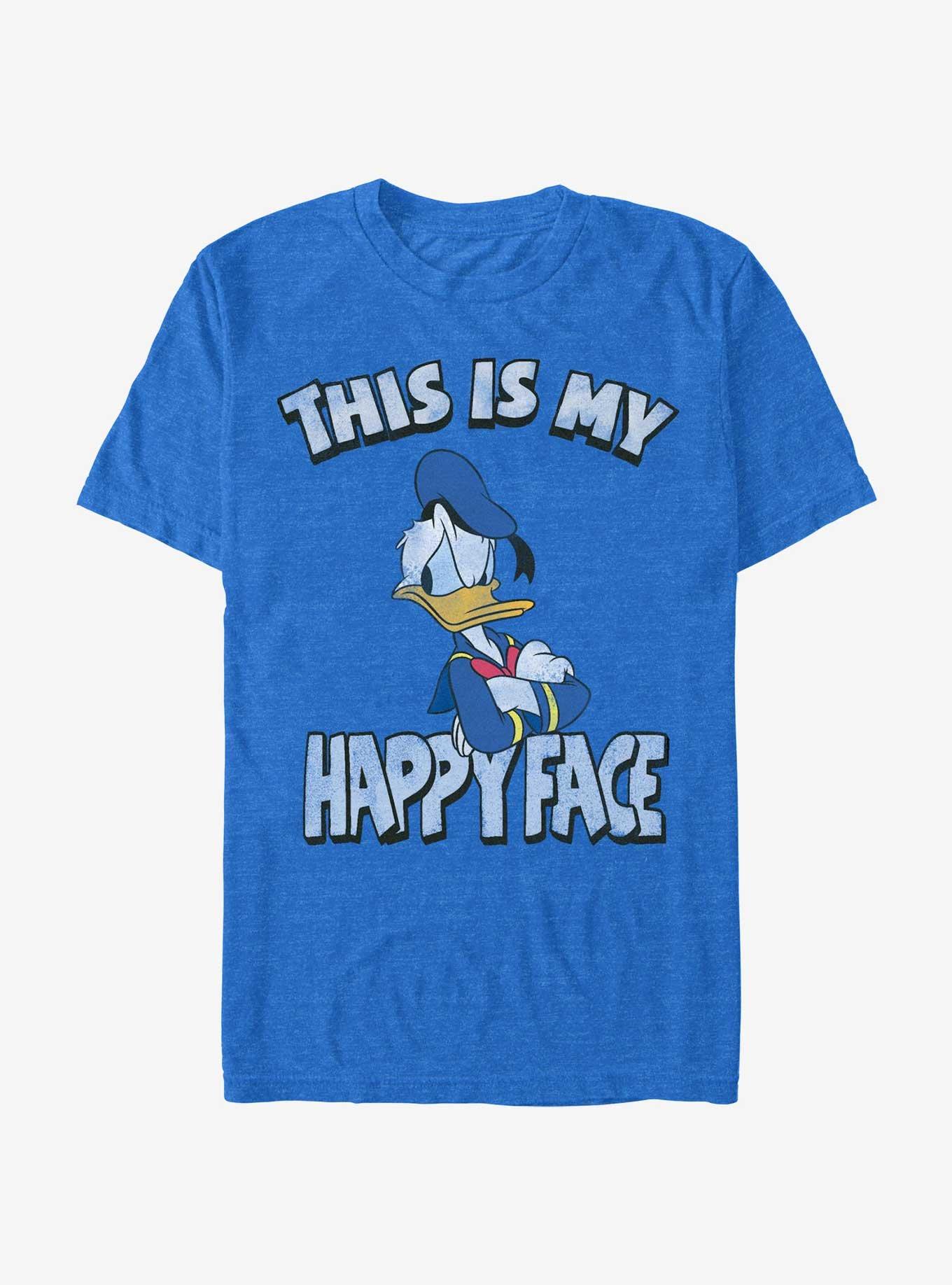 Disney Donald Duck This Is My Happy Face T-Shirt, ROY HTR, hi-res