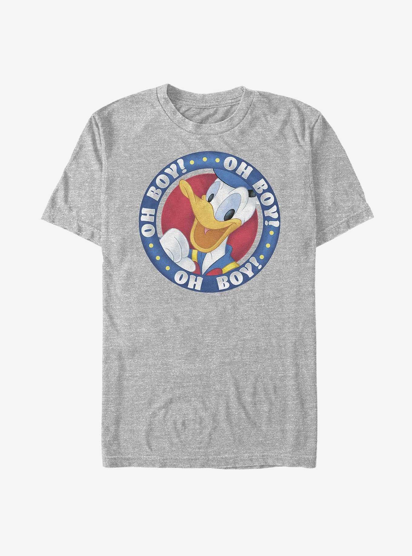 Disney Donald Duck Oh Boy Donald Badge T-Shirt, , hi-res