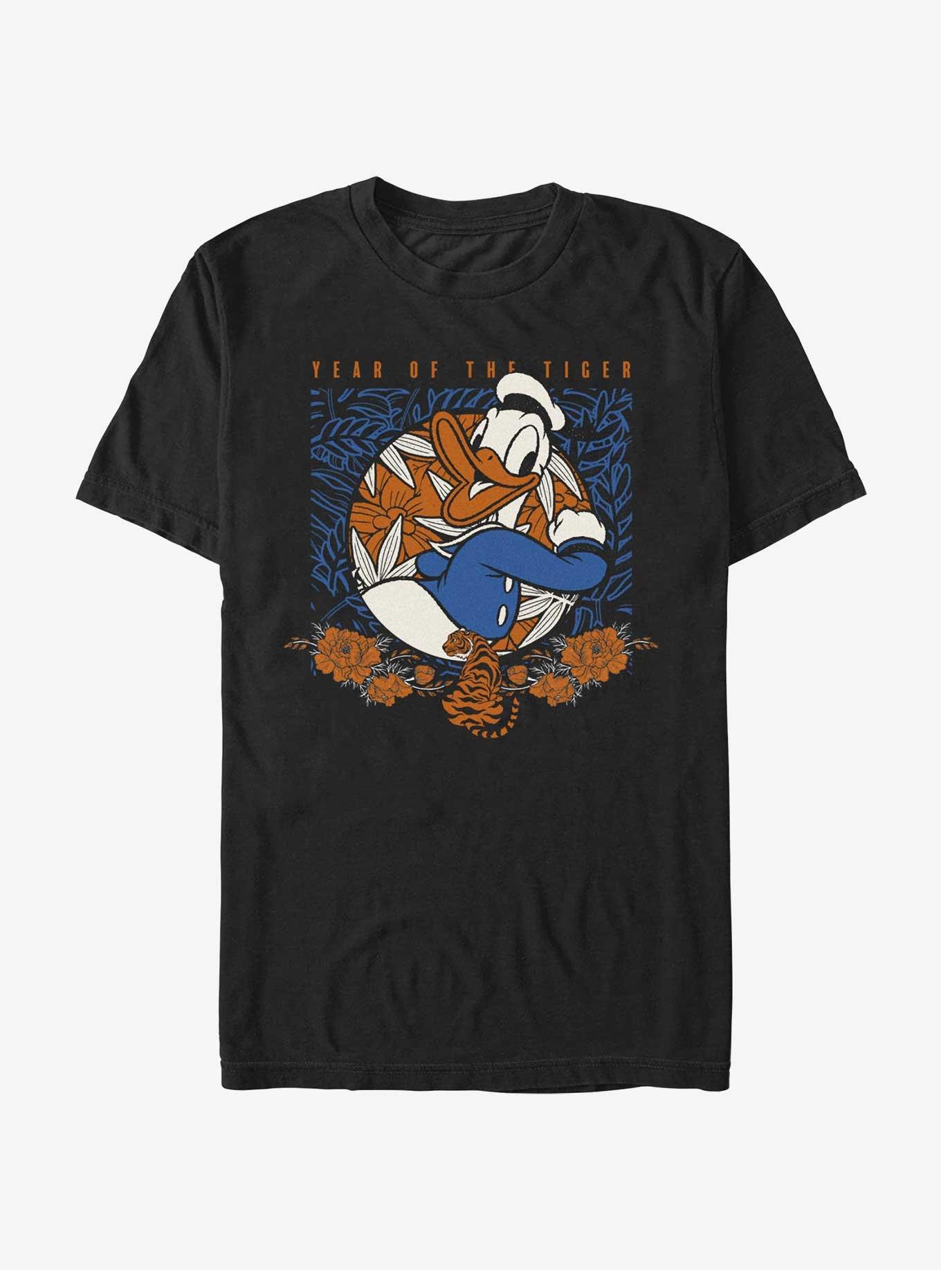 Disney Donald Duck Lunar Year Of The Tiger T-Shirt, BLACK, hi-res