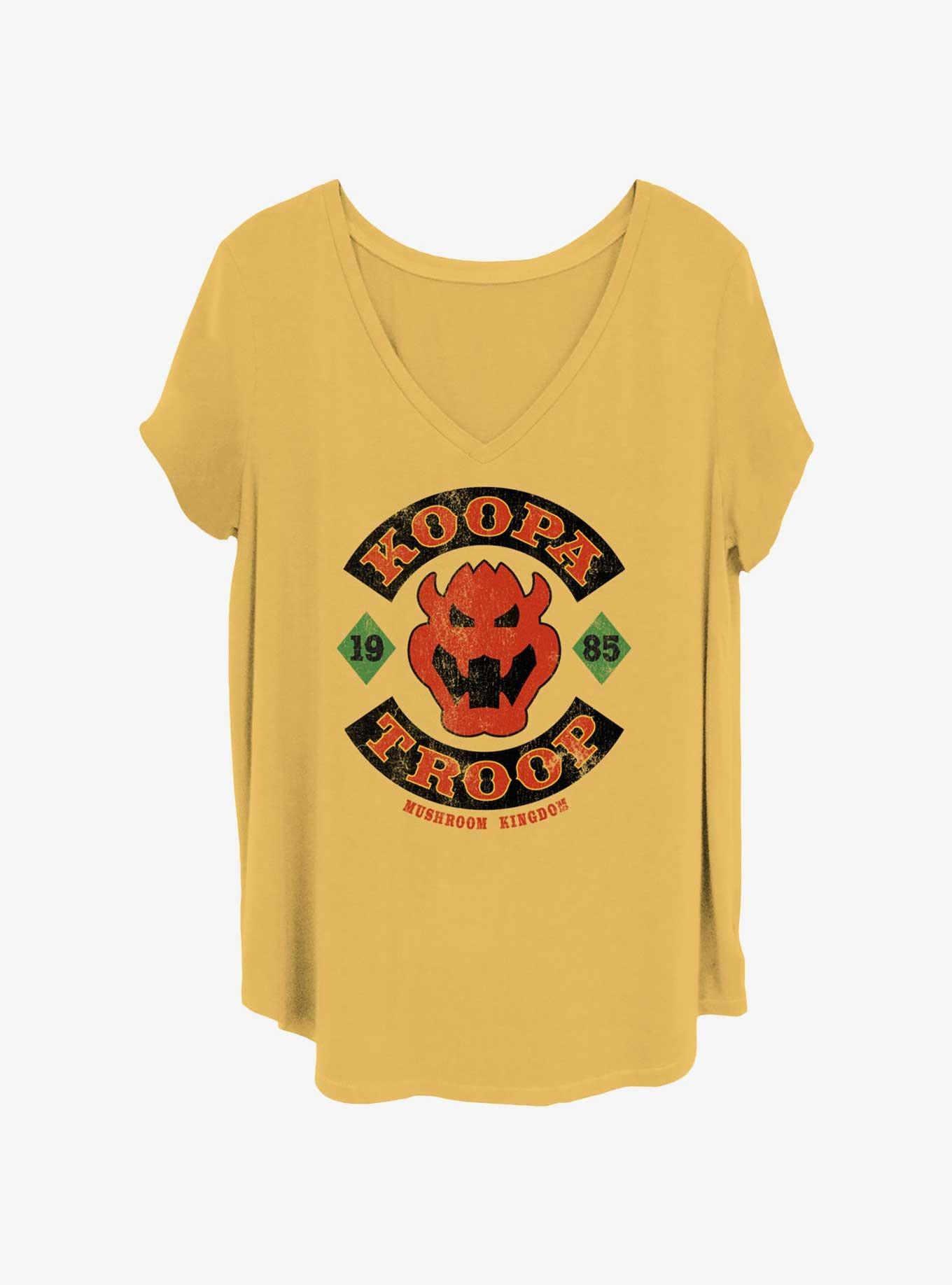 Nintendo Koopa Troop Womens T-Shirt Plus Size, OCHRE, hi-res